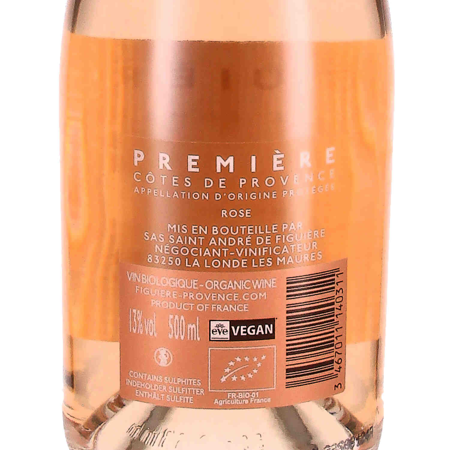 Première de Figuière rosé AOP Côtes de Provence 2023  (bio) - halber Liter