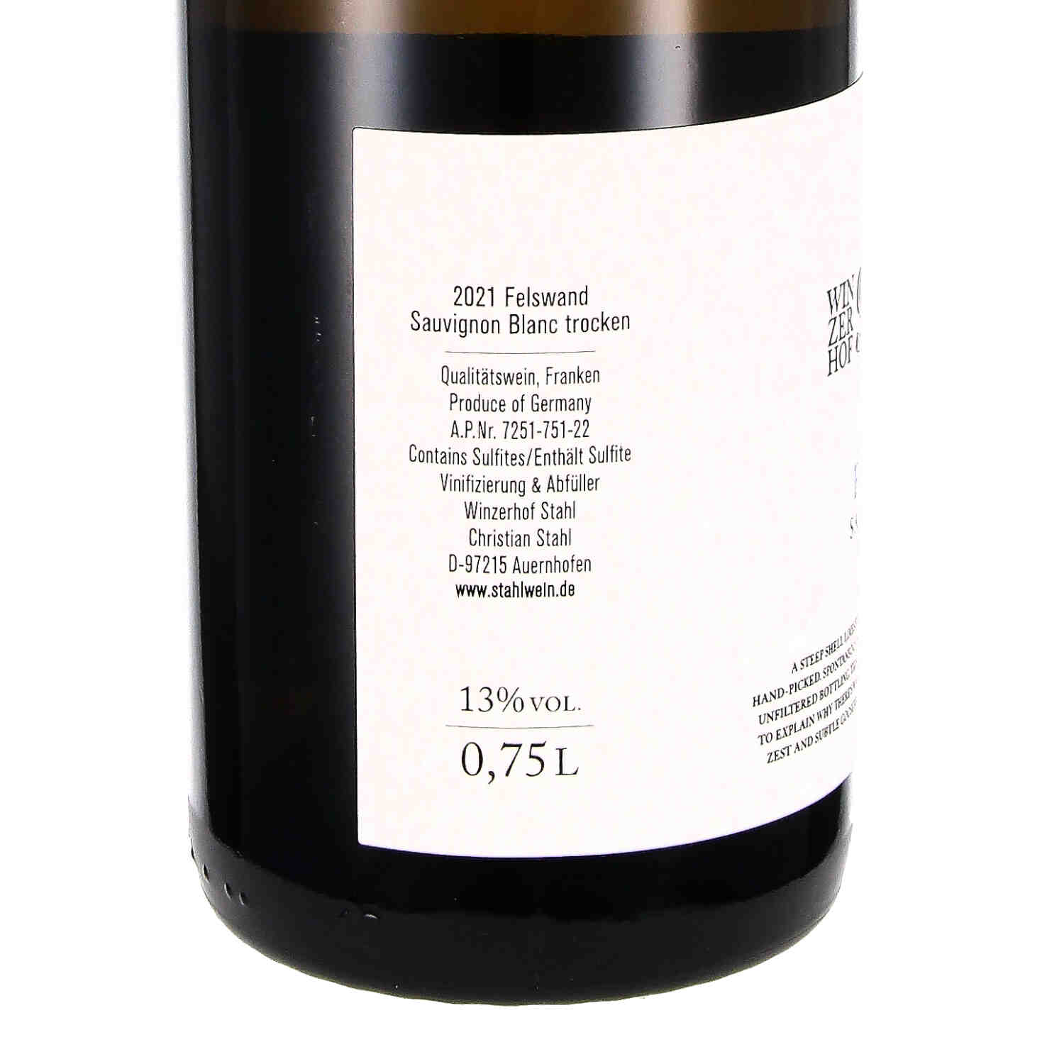 Sauvignon Blanc Felswand 2021, Lw Franken