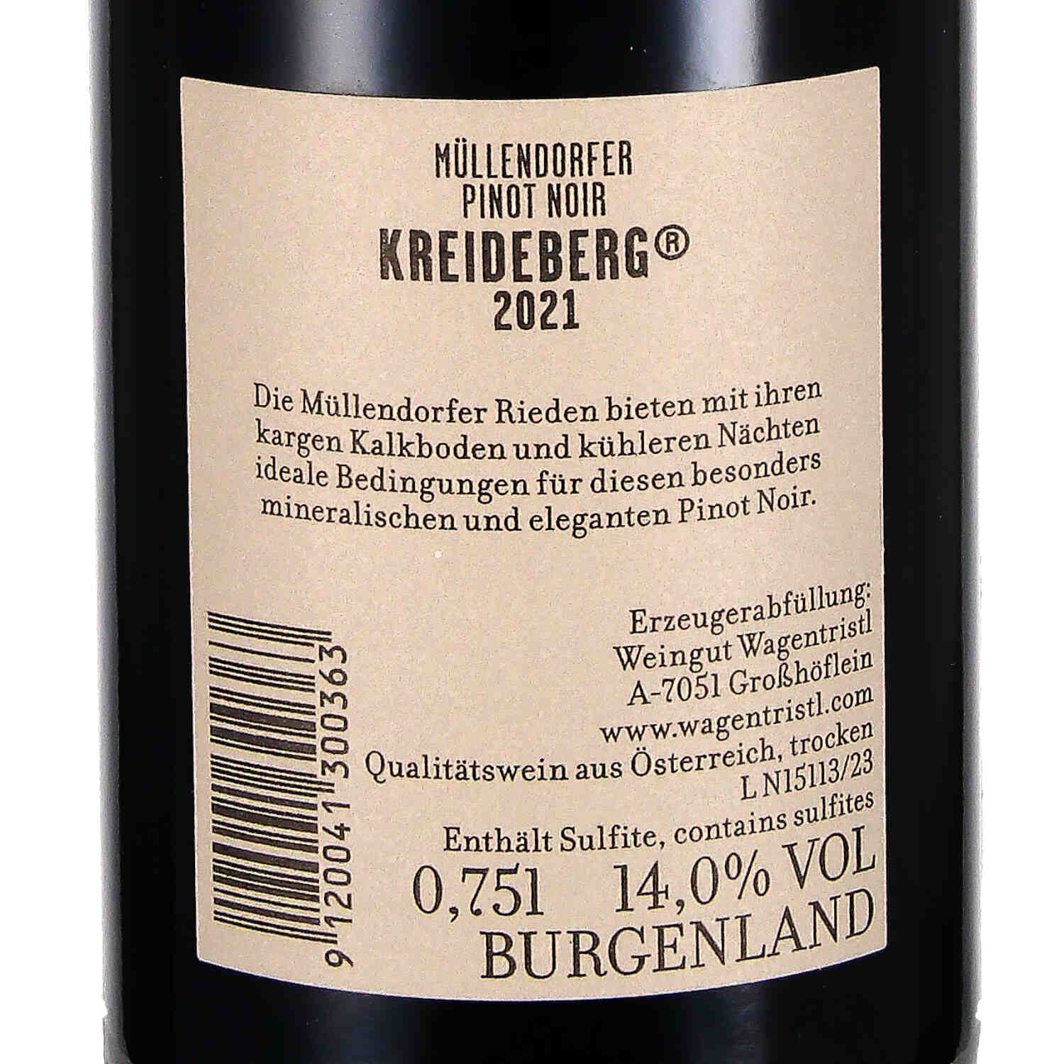 Pinot Noir Kreideberg 2022, Qw