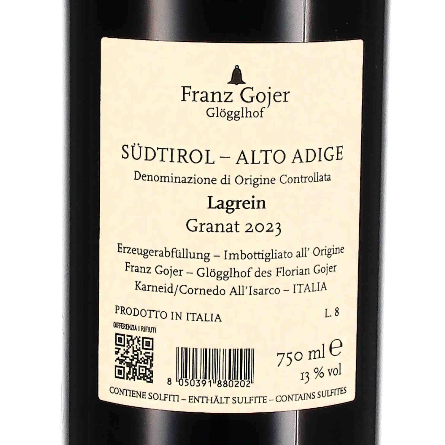 Lagrein Südtirol DOC Granat 2023