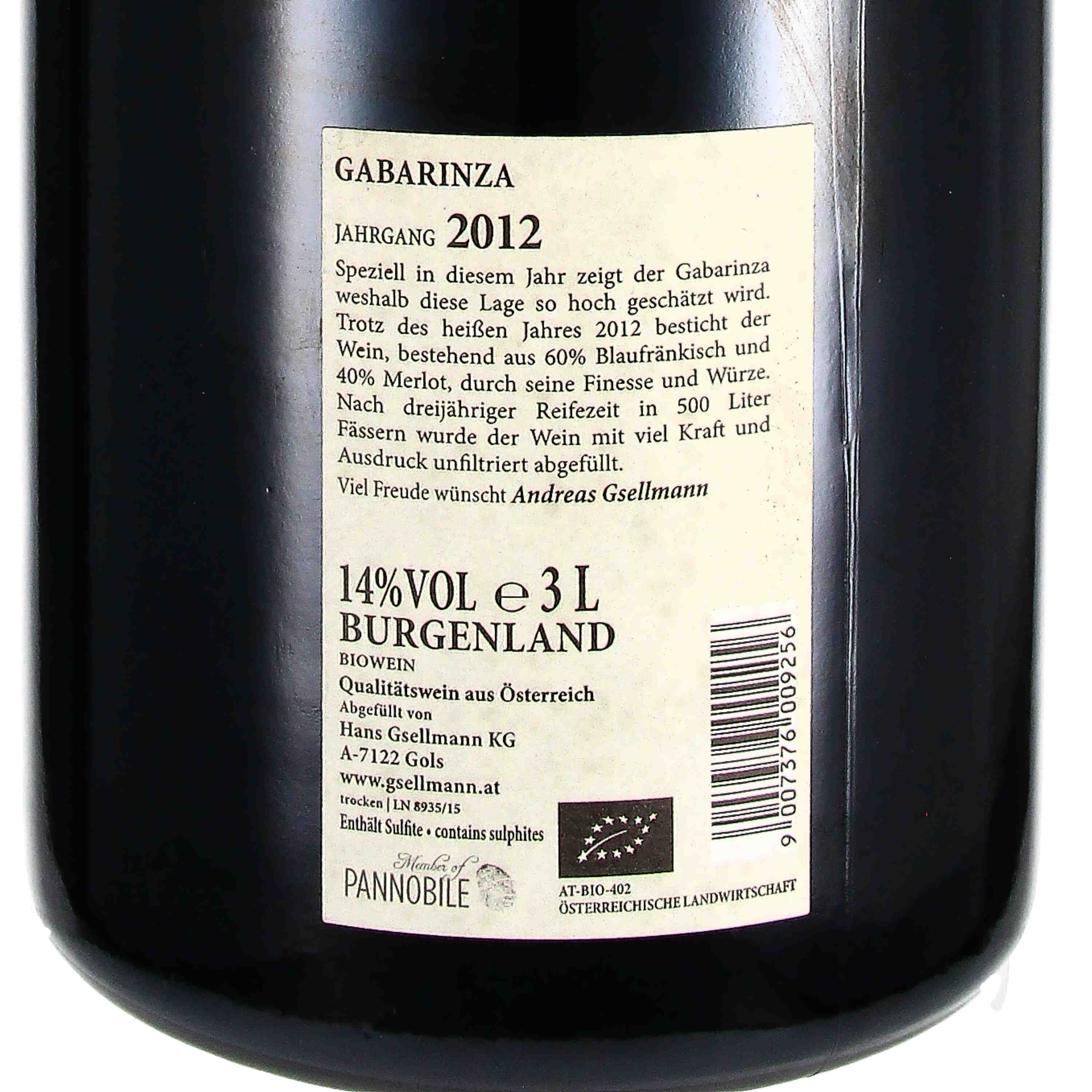 Gabarinza  2012 Qw - Doppelmagnum