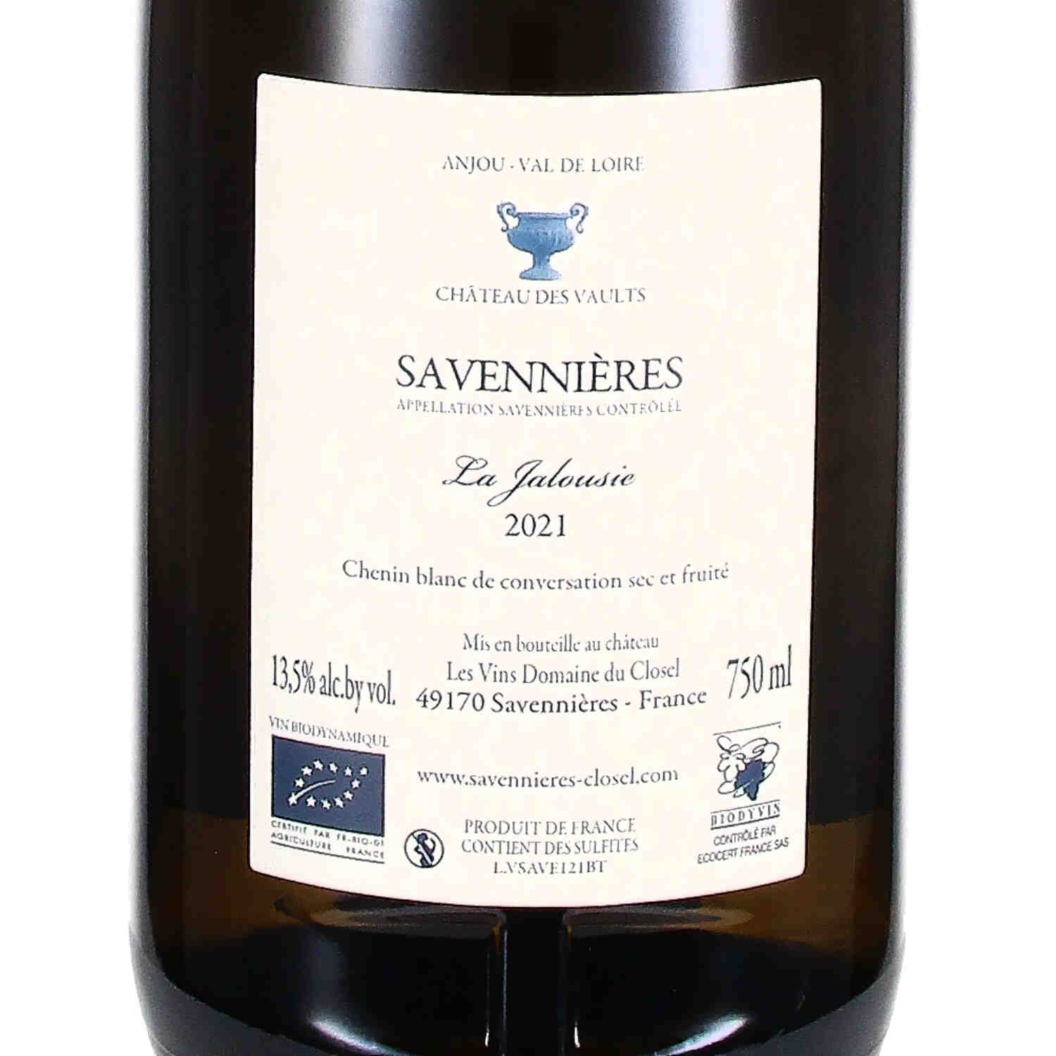 Savennières La Jalousie  AOC 2021  (bio)