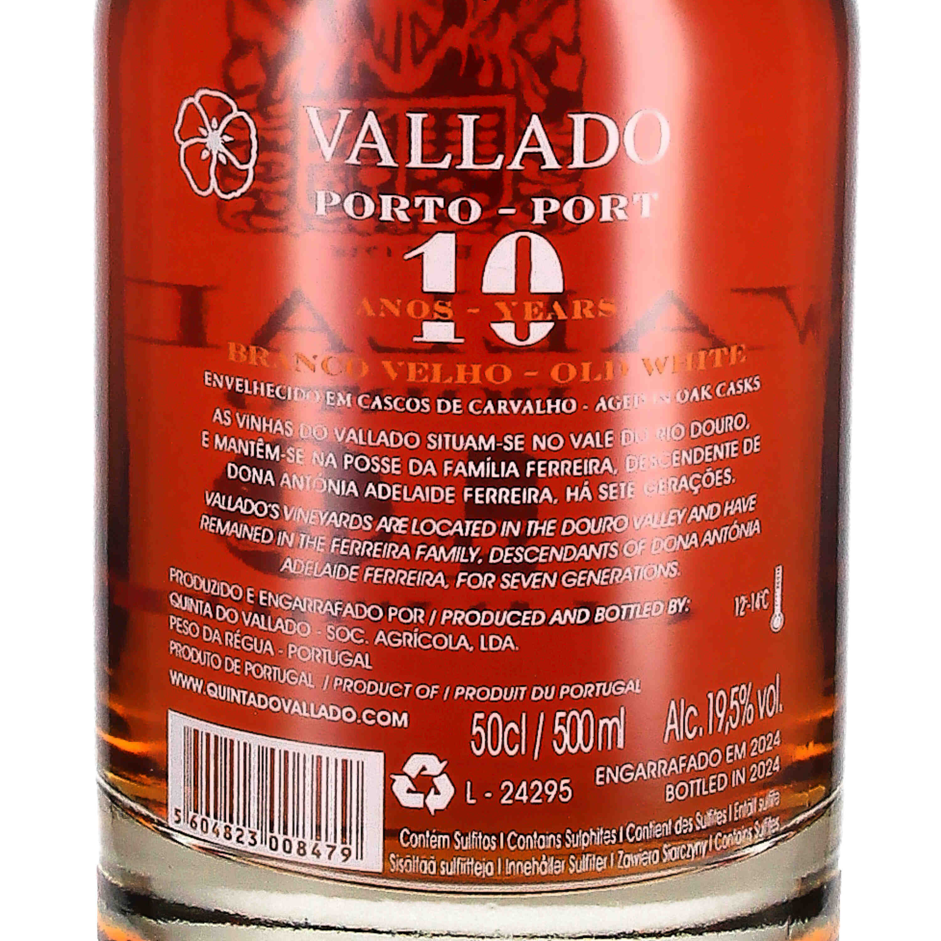 Vallado 10 Years Old Branco Port