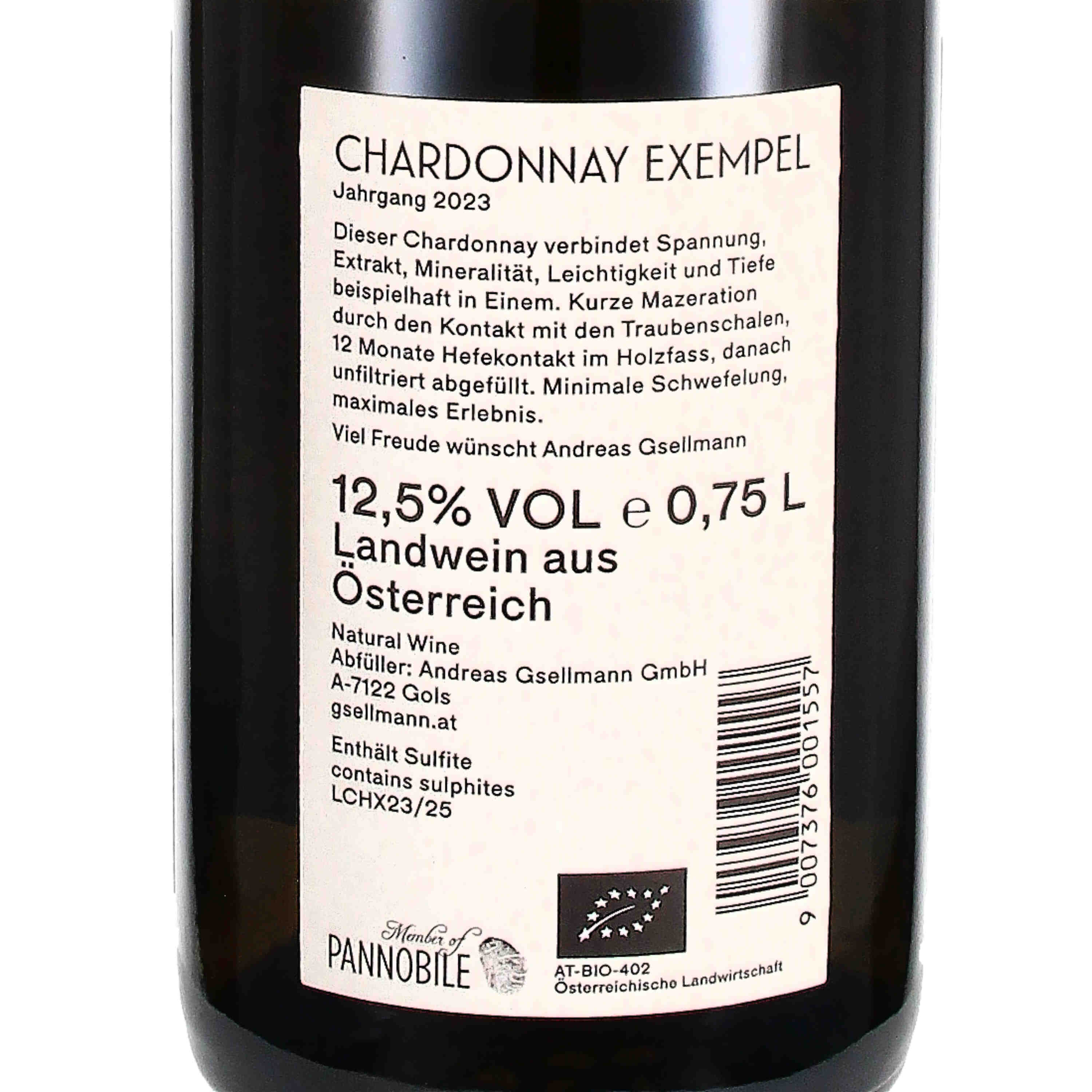 Chardonnay Exempel 2023 Qw (bio)
