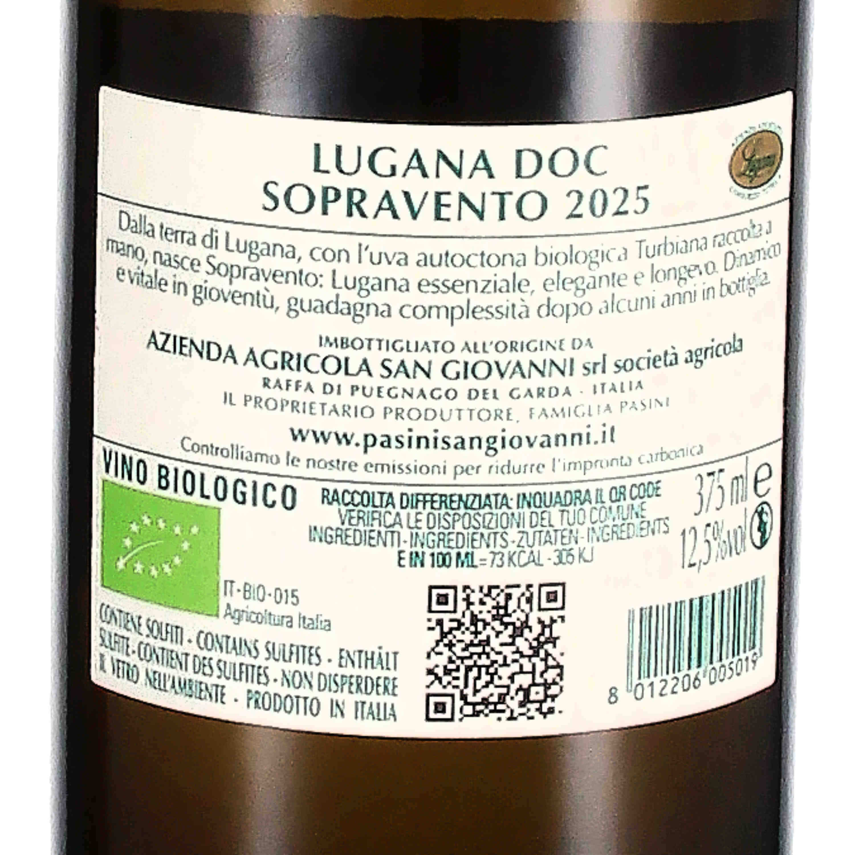 Lugana DOC "Sopravento" 2025 (bio) - halbe Flasche