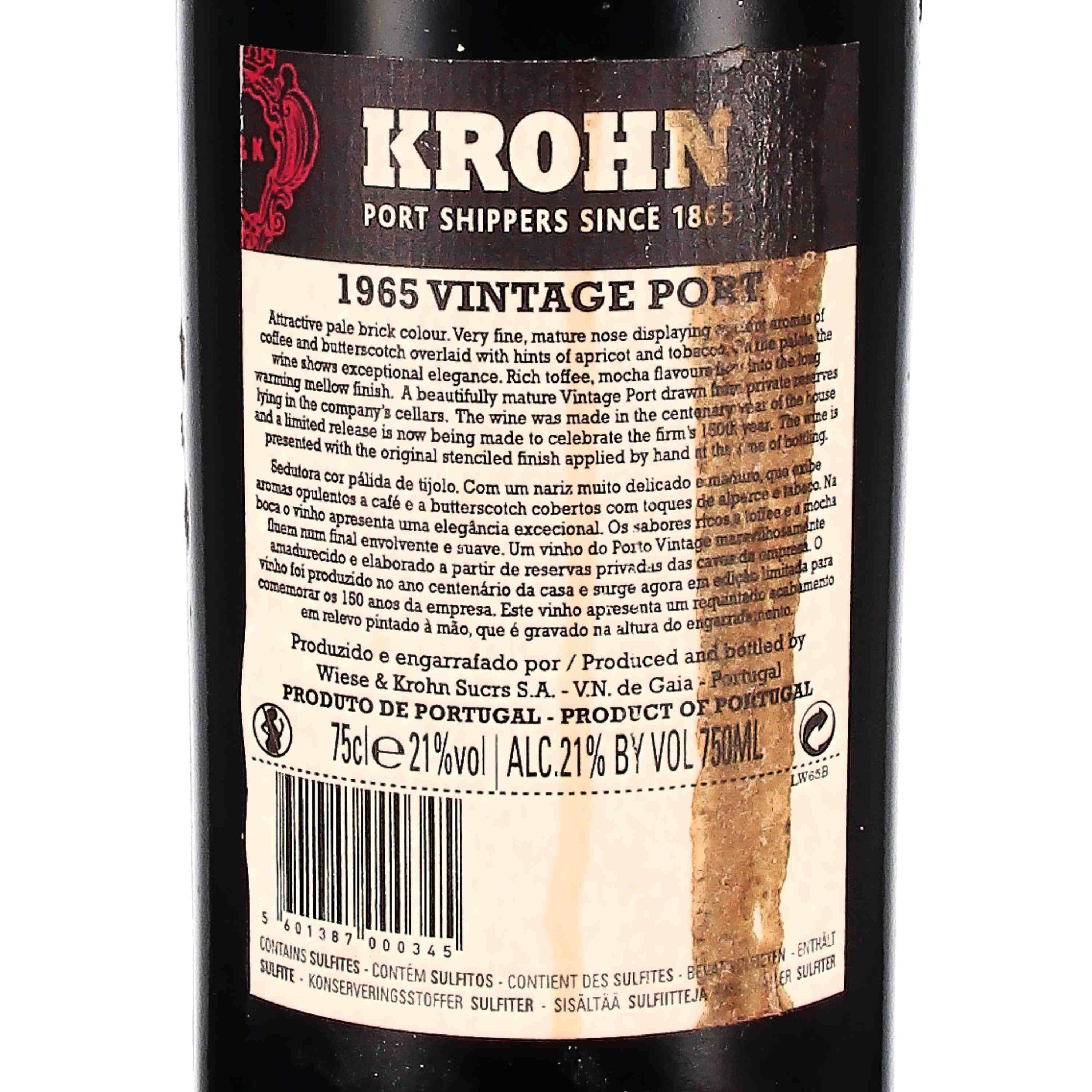 Krohn Vintage 1965 Port in der OHK, limitiert