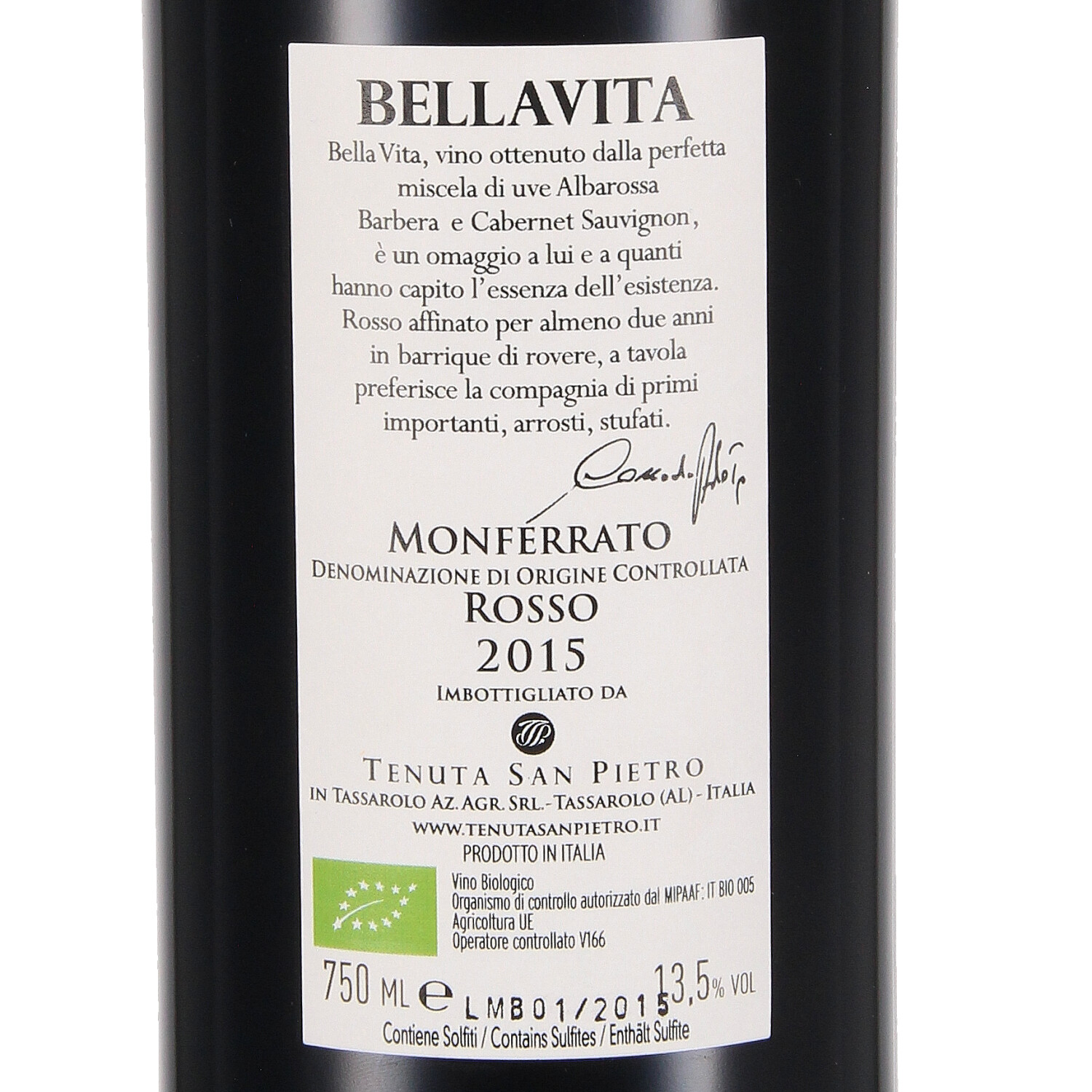 Monteferrato Rosso Bellavita 2015 Monferrato DOC (bio)