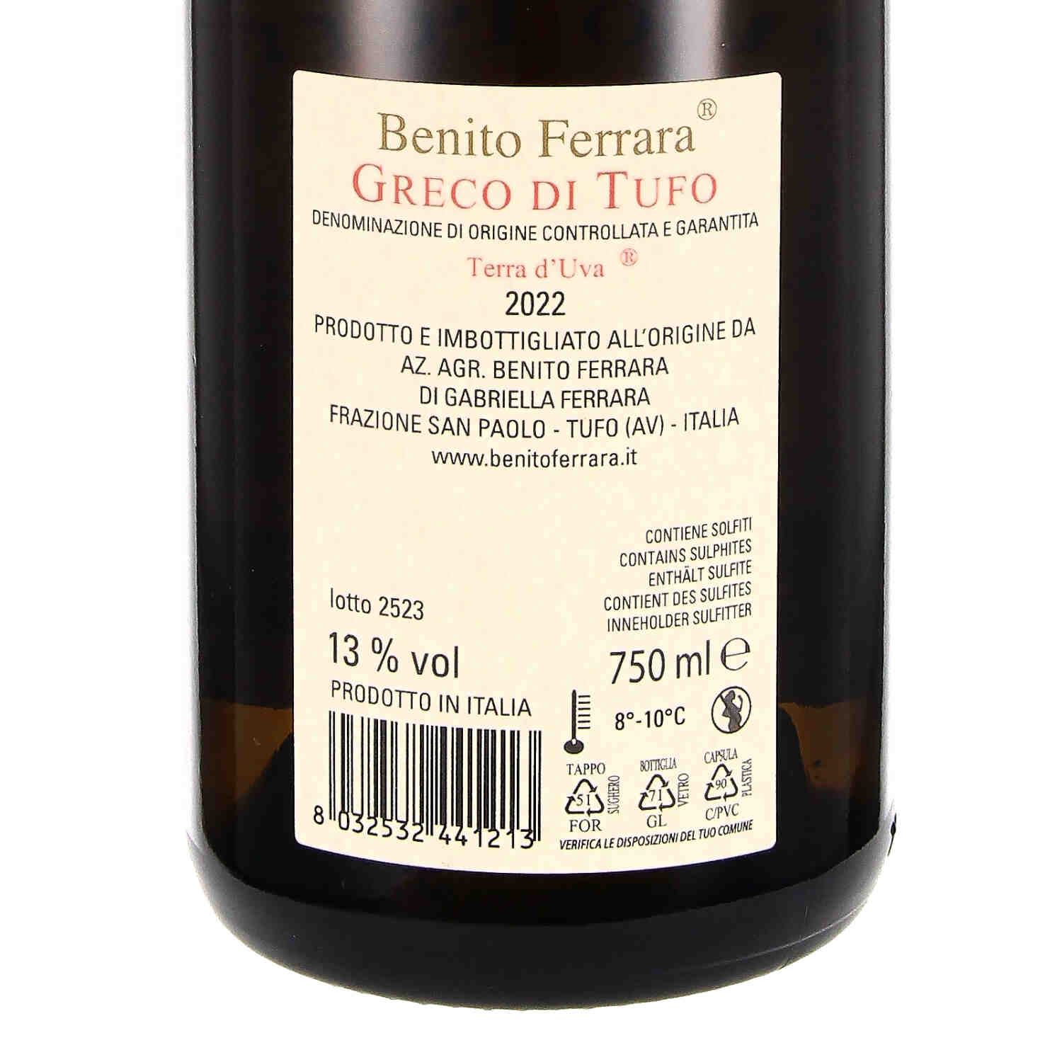 Greco di Tufo DOCG Terra d'Uva 2022