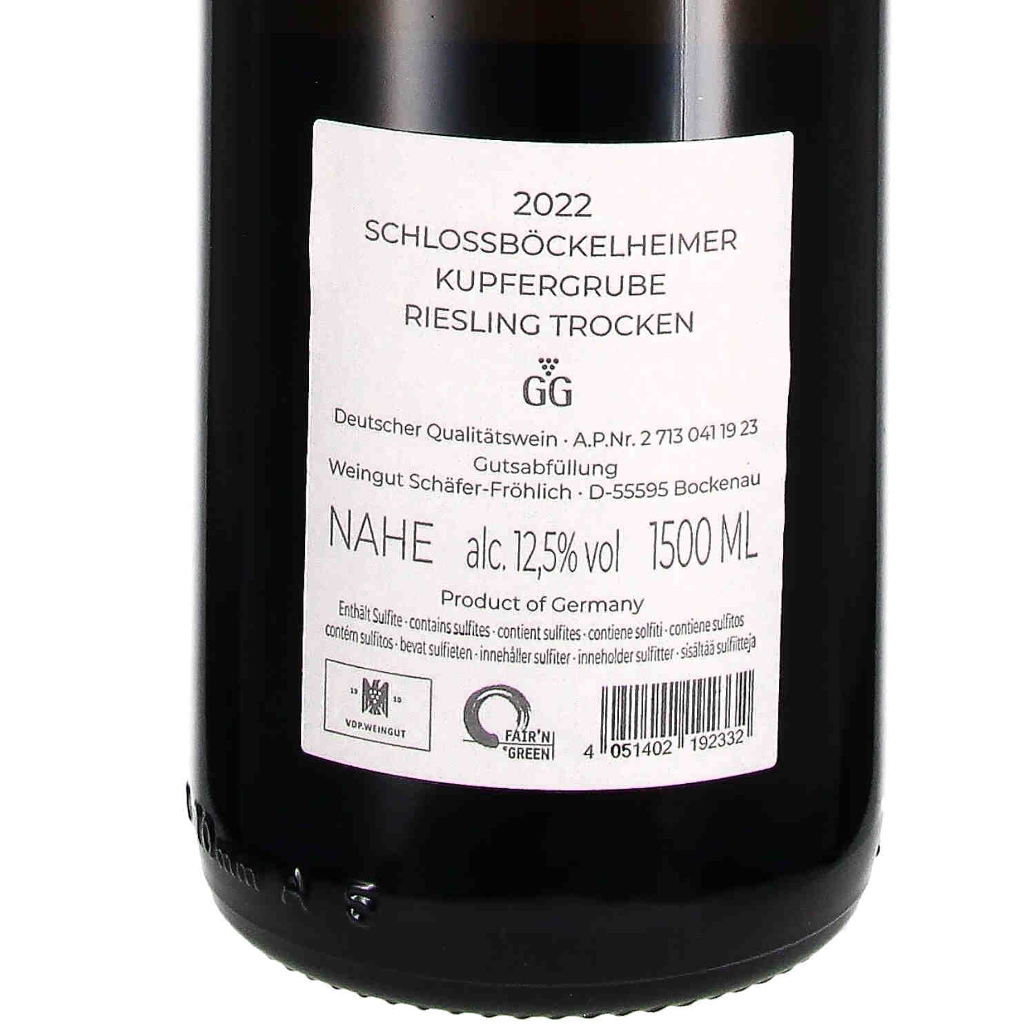 Kupfergrube Riesling Grosses Gewächs  2022 QW - Magnum