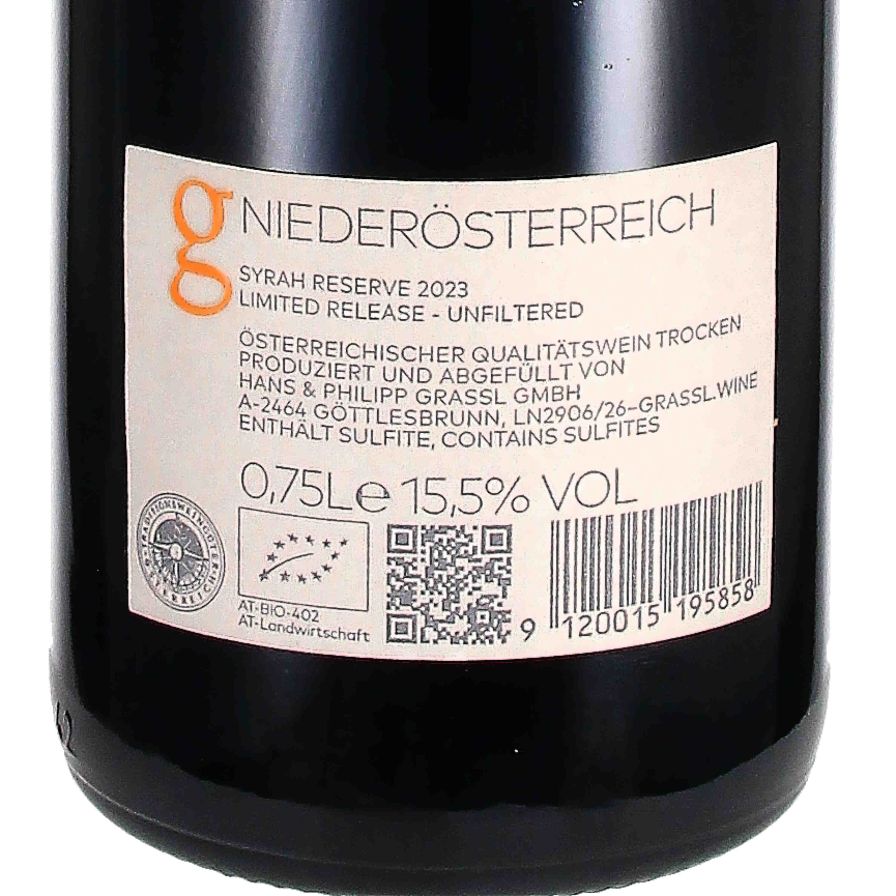 Syrah Reserve 2023 (bio)