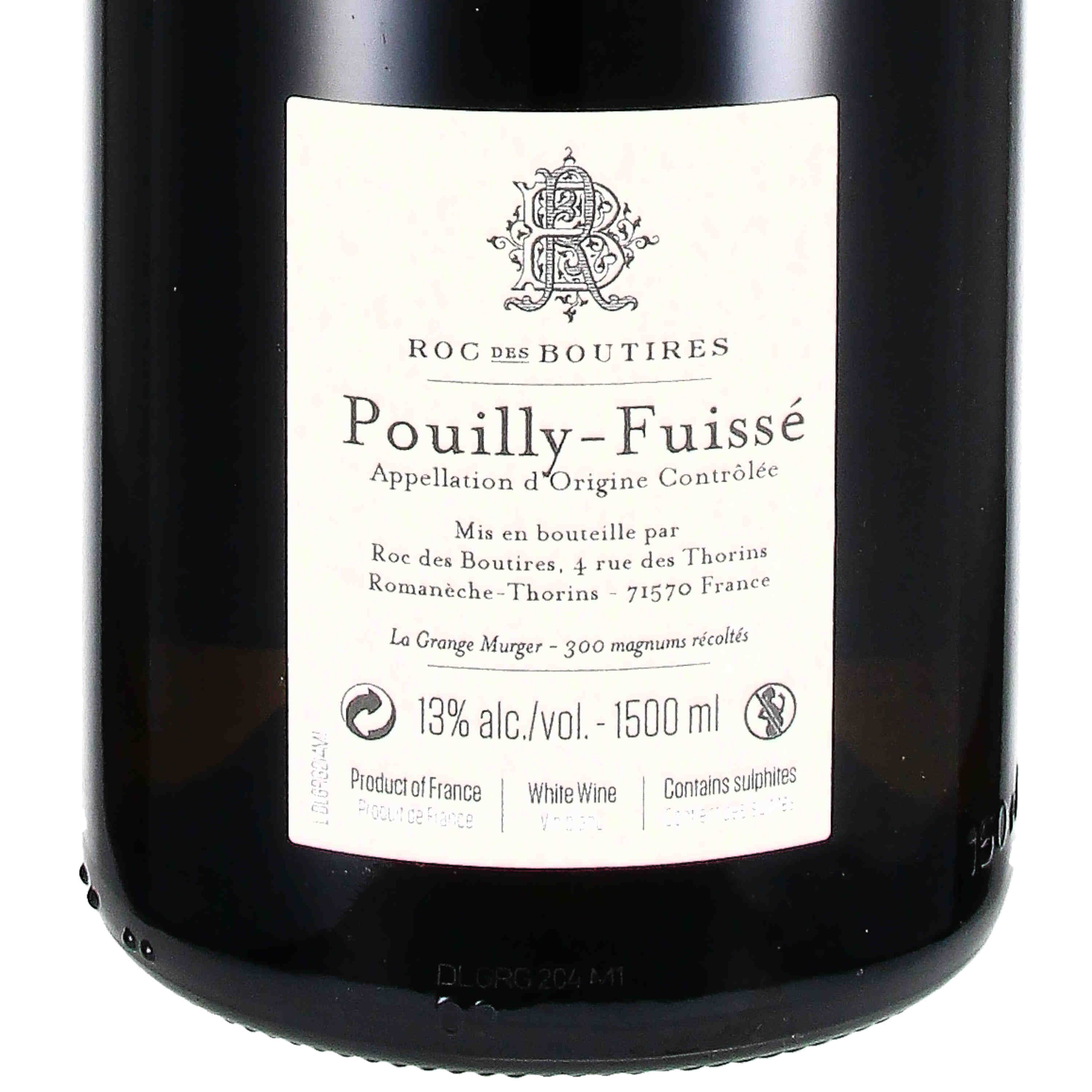 Pouilly-Fuissé AOC "La Grange Murger" 2020 - Magnum