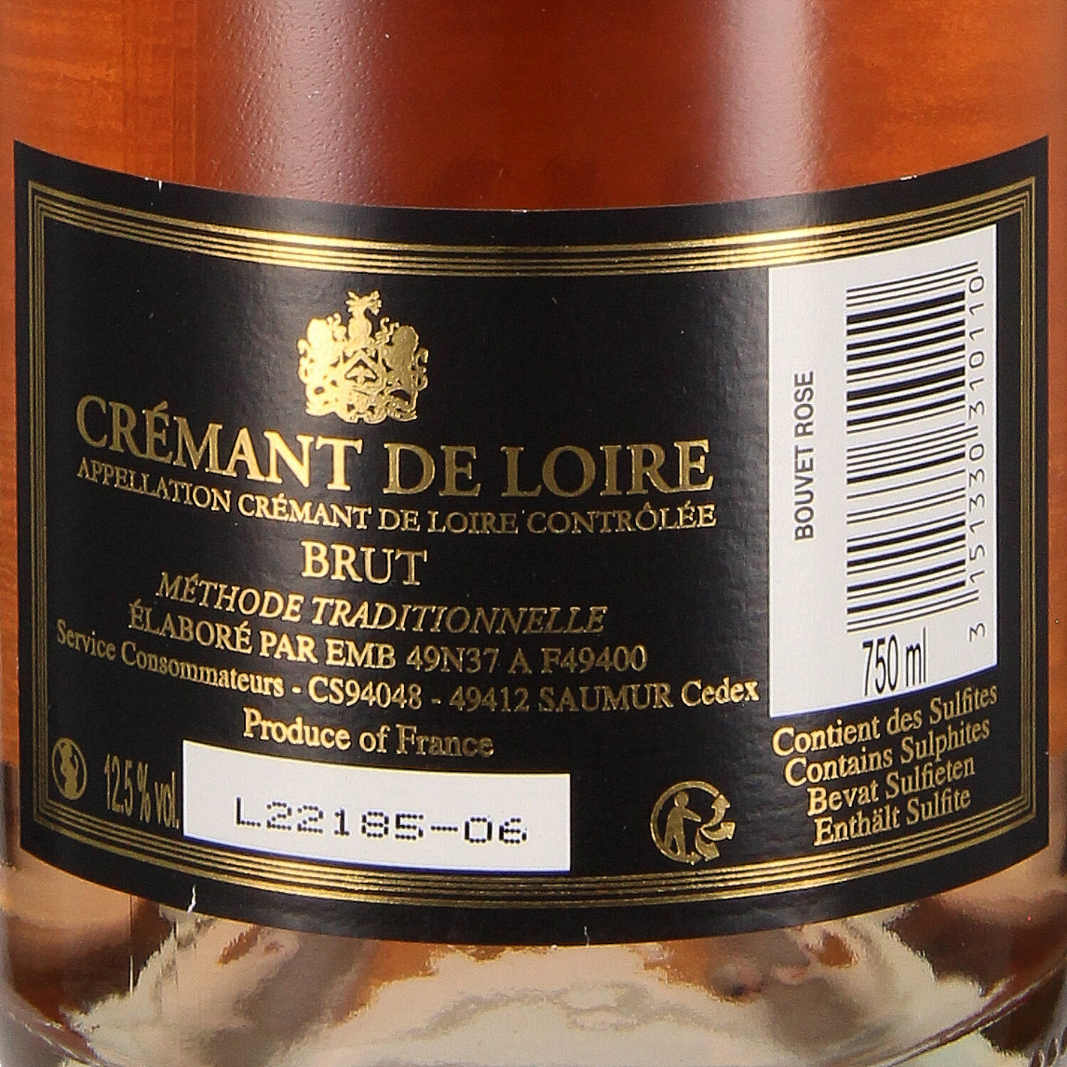 Crémant de Loire Excellence brut rosé AOC Crémant de Loire