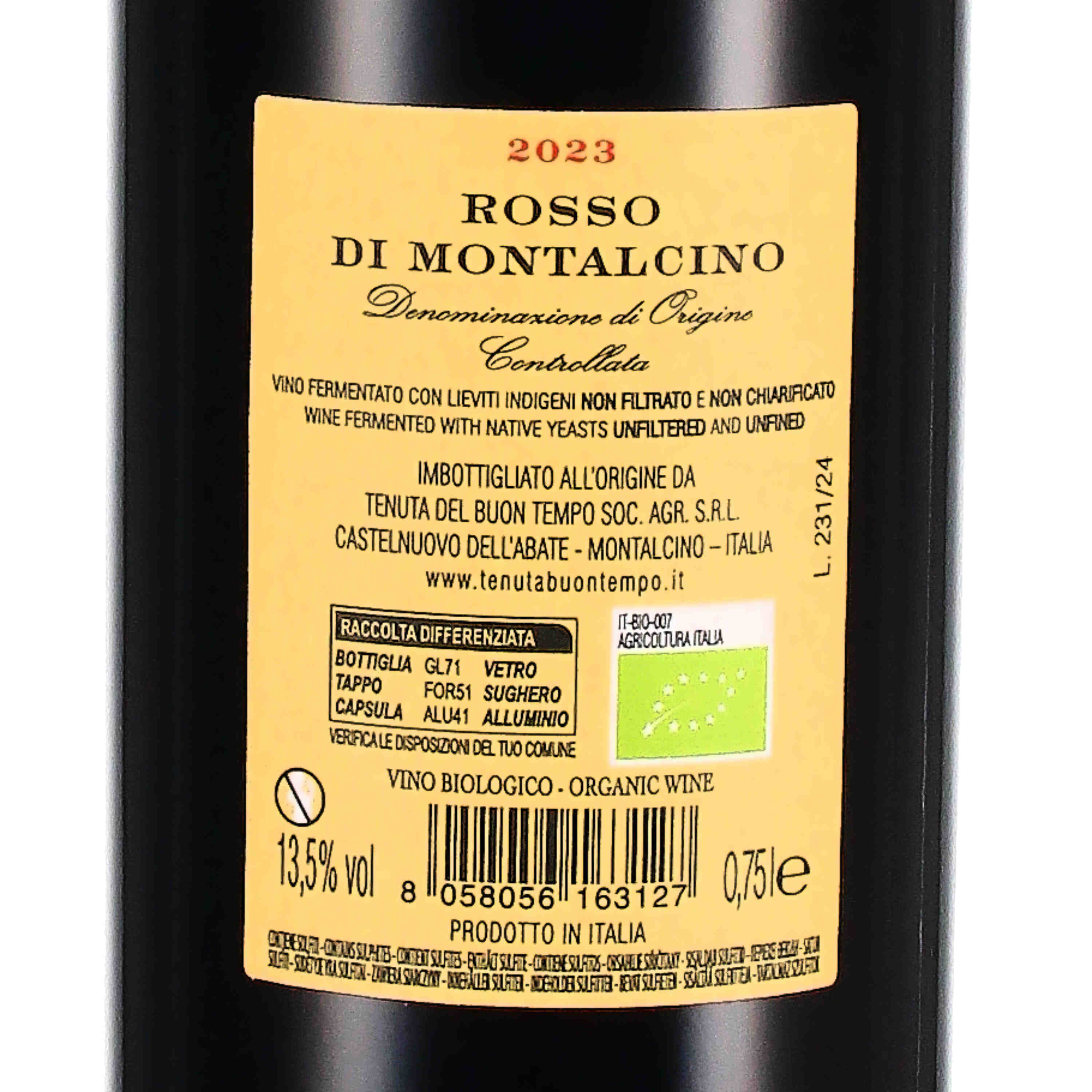 Rosso di Montalcino DOC 2023 (bio)
