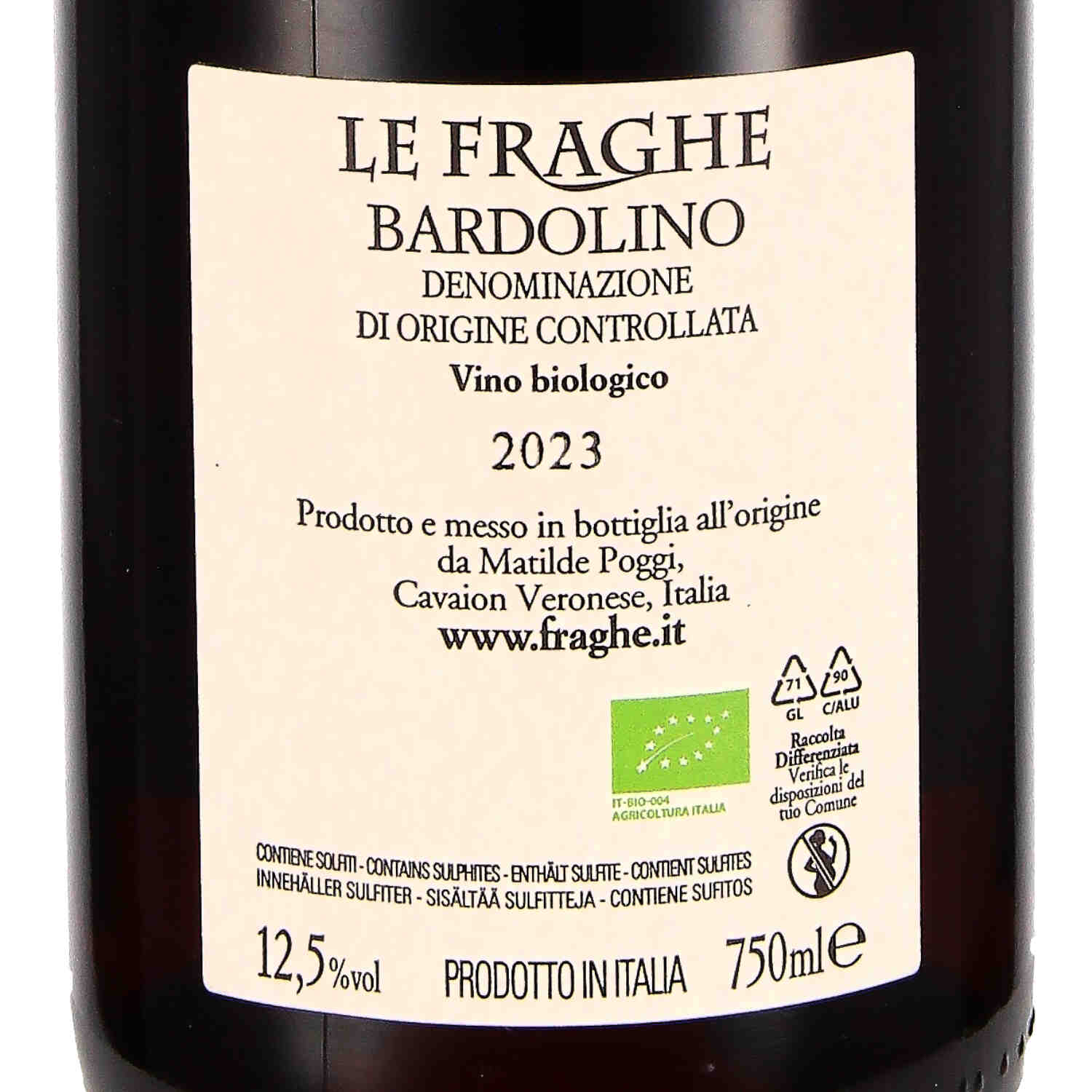 Bardolino DOC 2023 (bio)