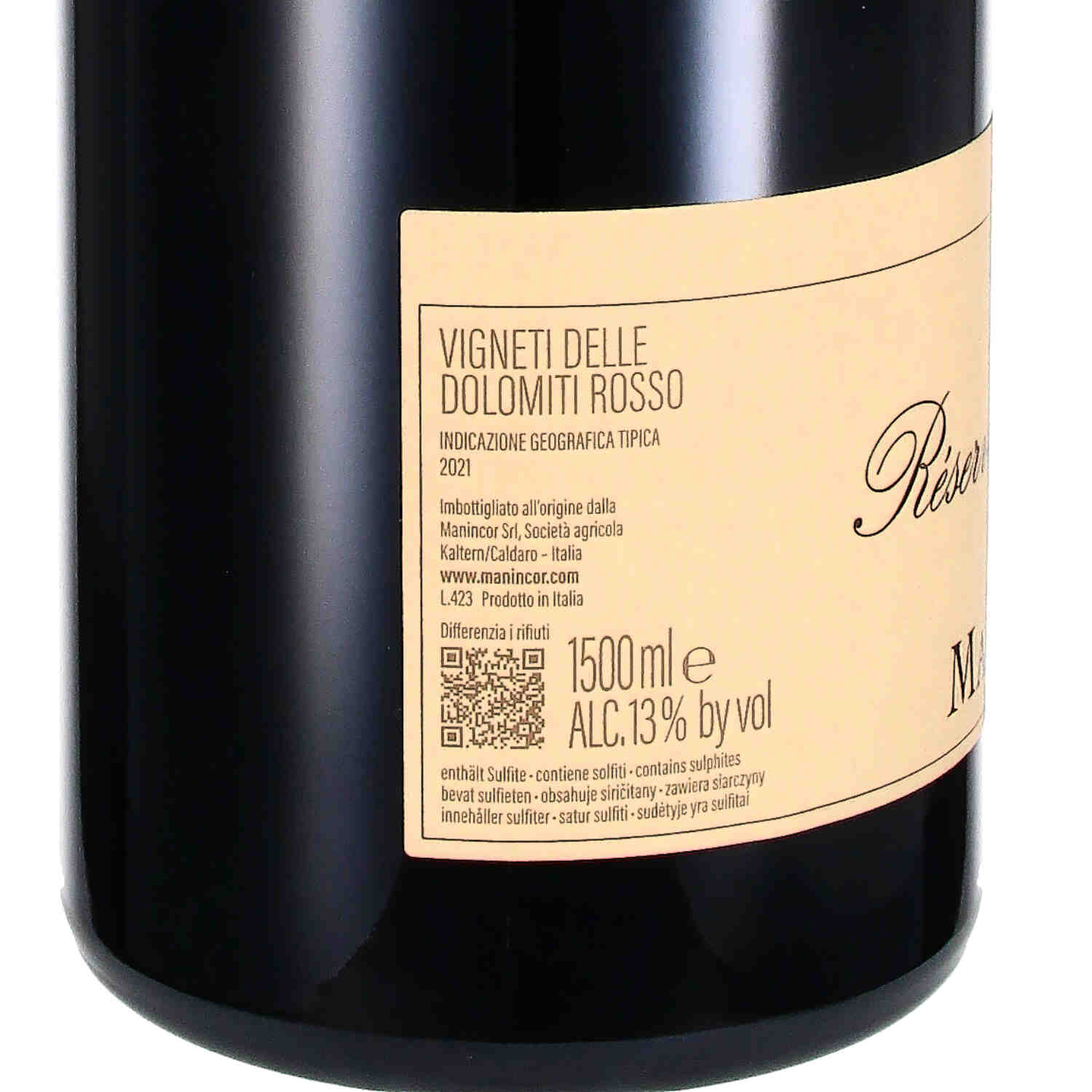 Réserve del Conte Vigneti delle Dolomiti IGT 2021 (bio) - Magnum
