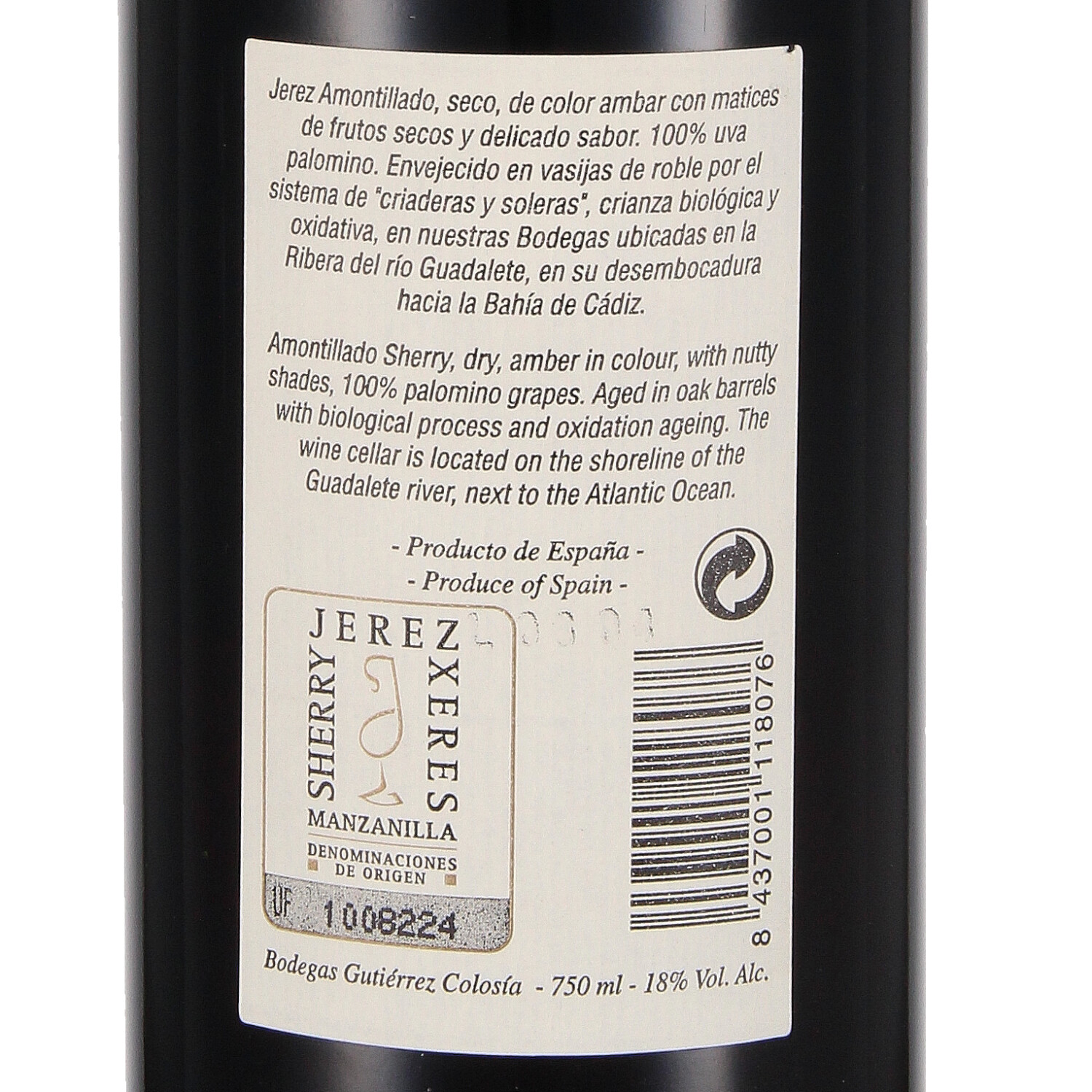 Sherry Gutierrez Colosía Amontillado