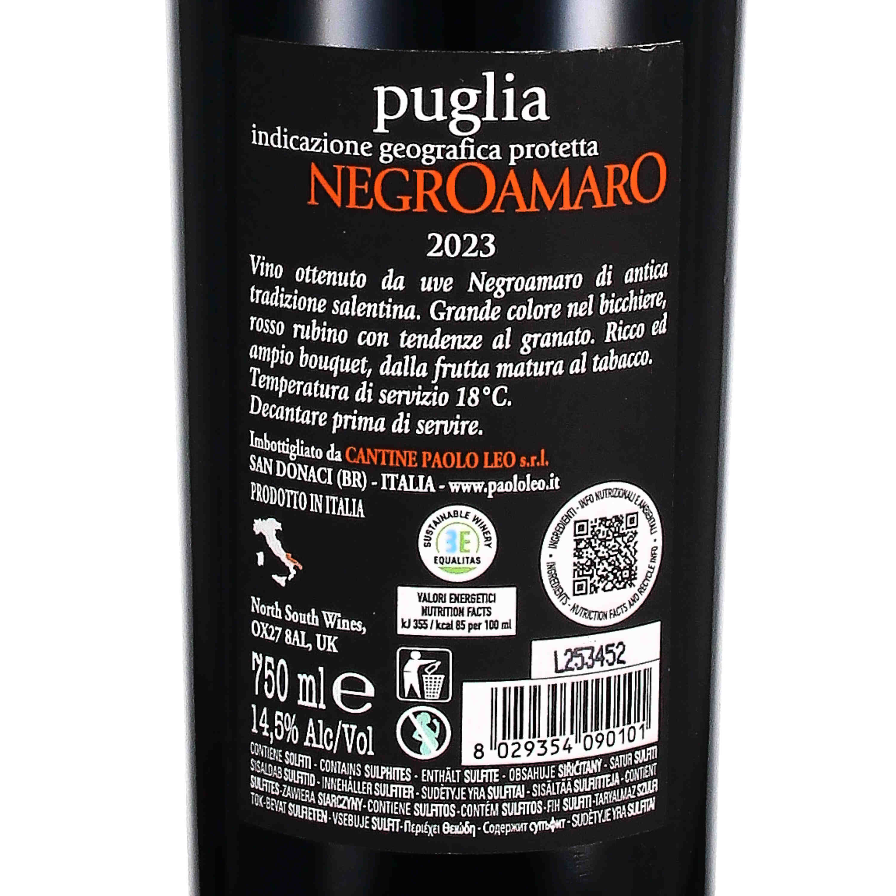 "Orfeo" Negroamaro Puglia IGP 2023