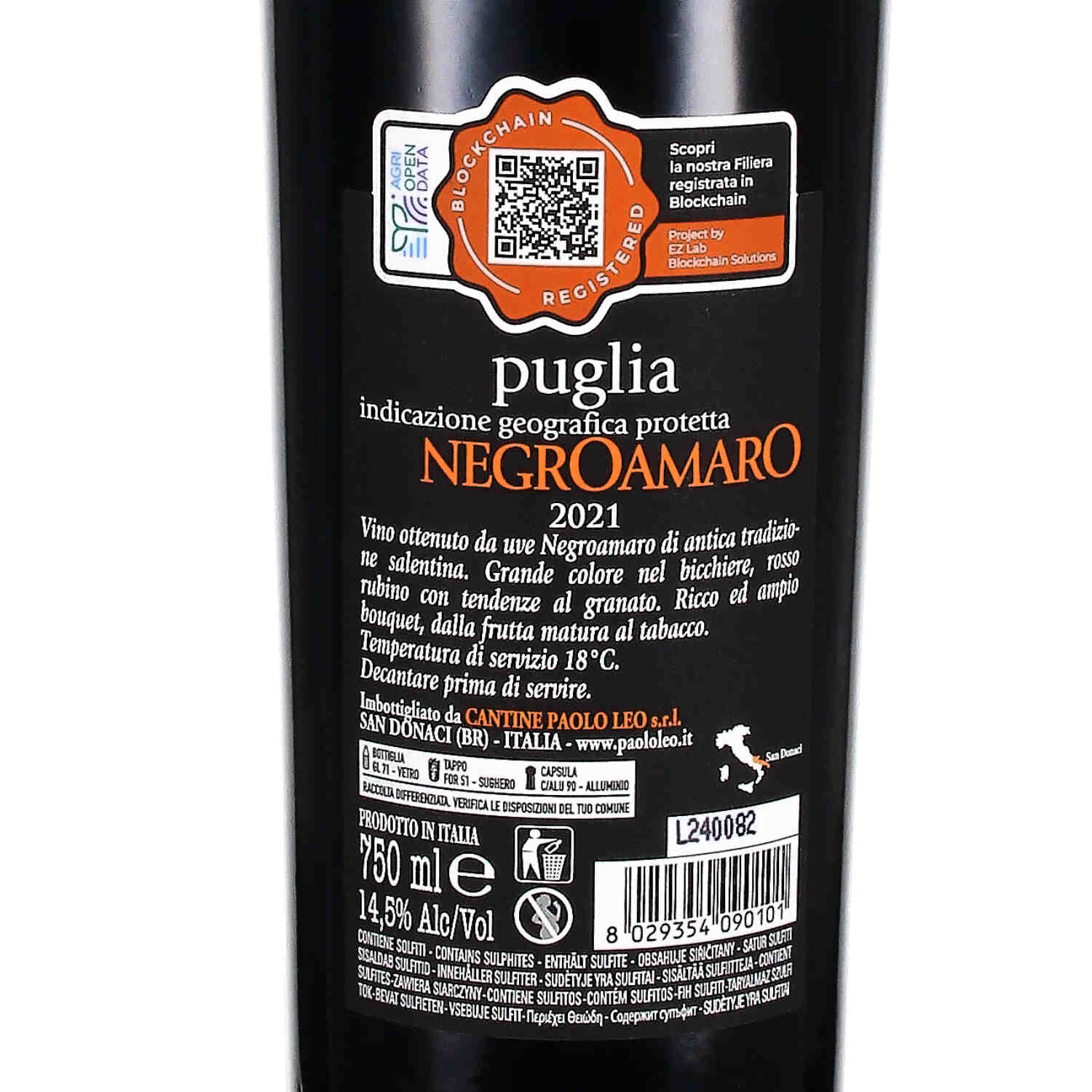 "Orfeo" Negroamaro Puglia IGP 2021