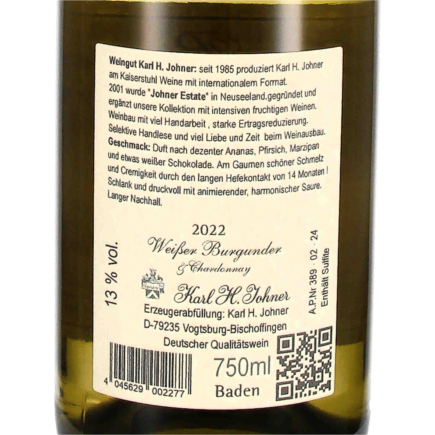 Weißer Burgunder & Chardonnay 2022, QW
