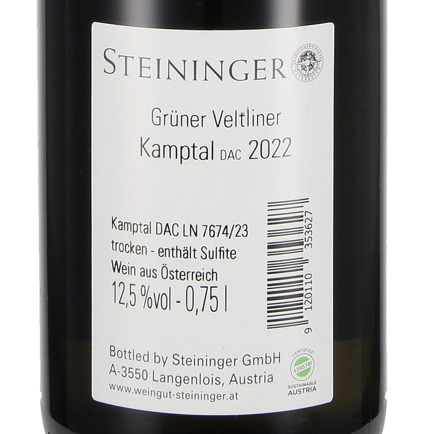 Grüner Veltliner Kamptal DAC 2022, Qw