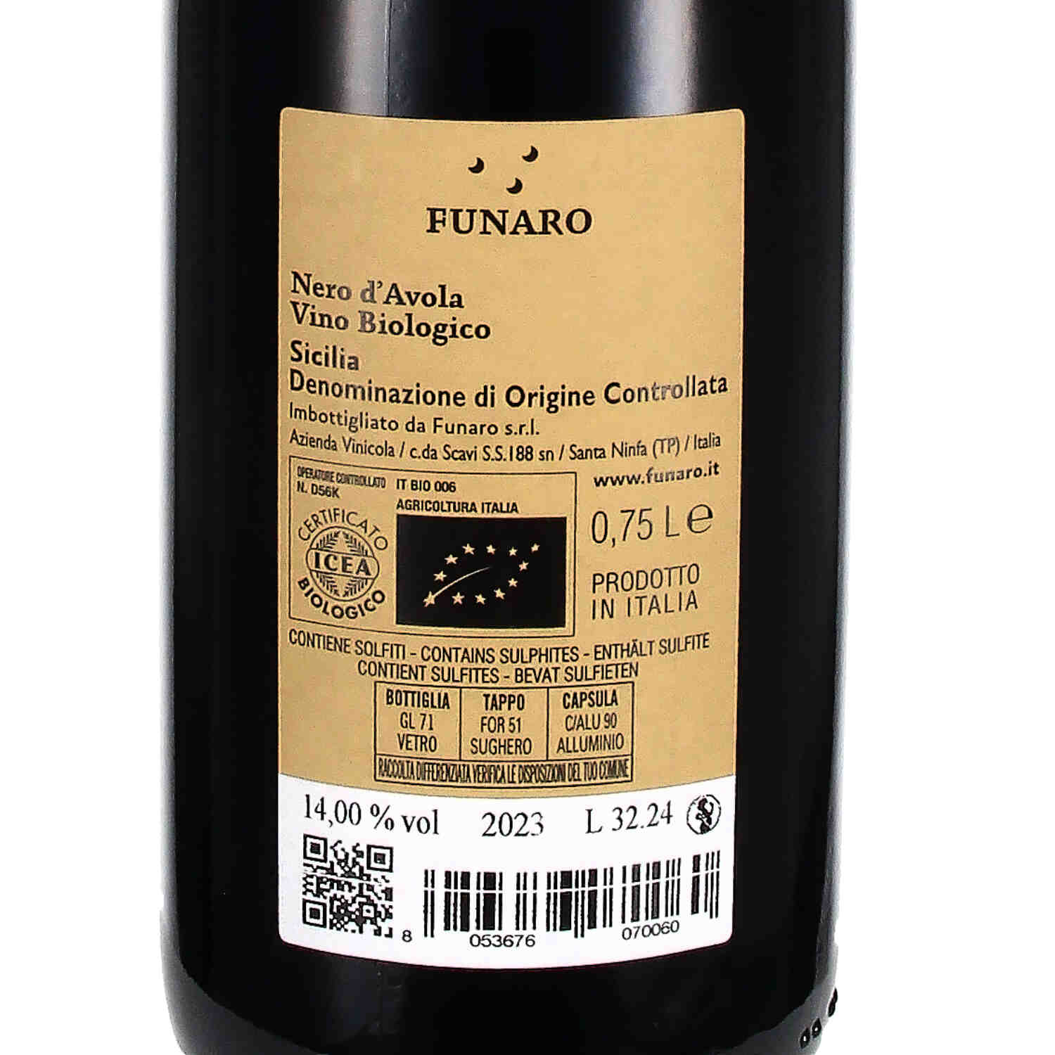 Nero d'Avola Sicilia DOC 2023 (bio)