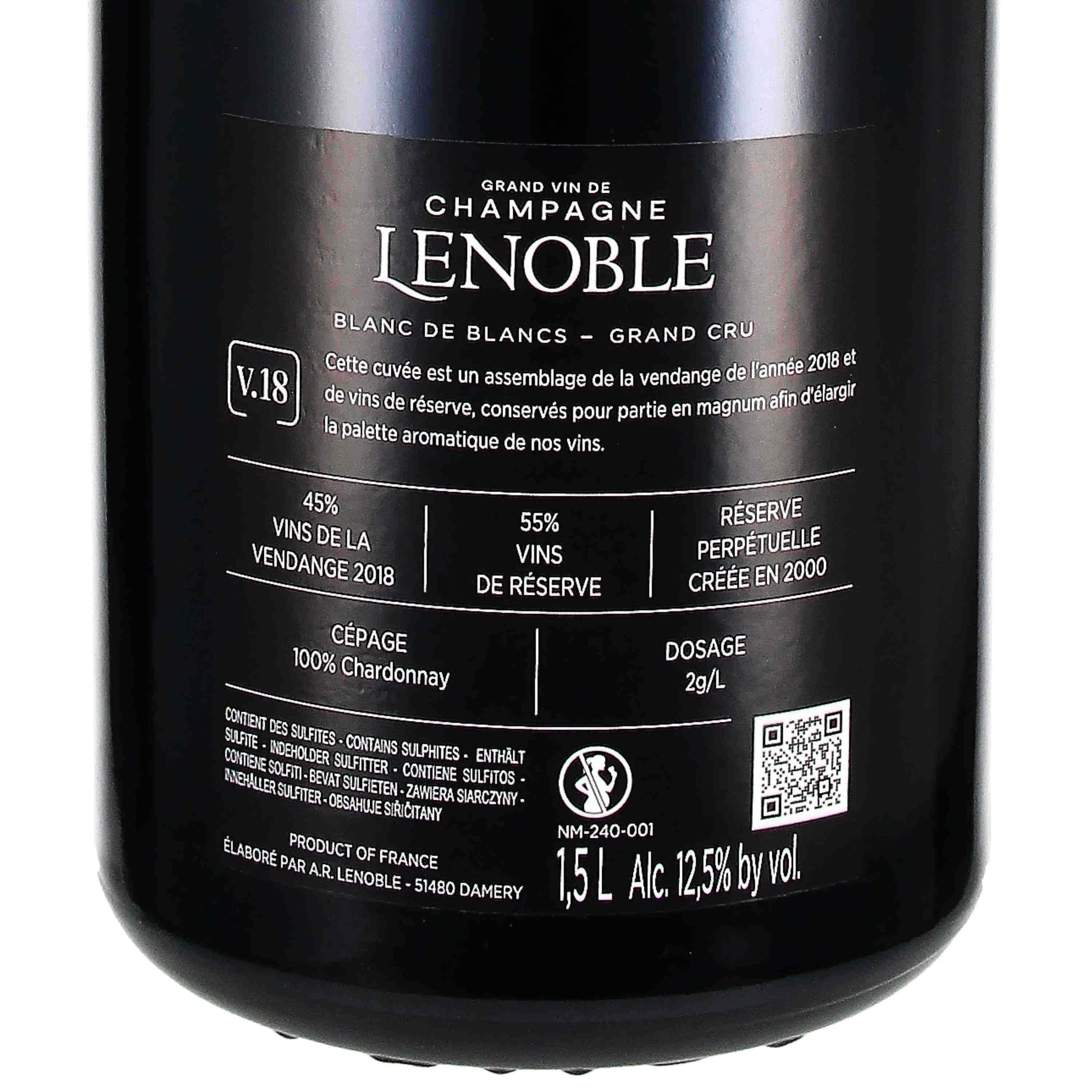 CHAMPAGNE AR LENOBLE Blanc de Blancs Grand Cru  - Magnum