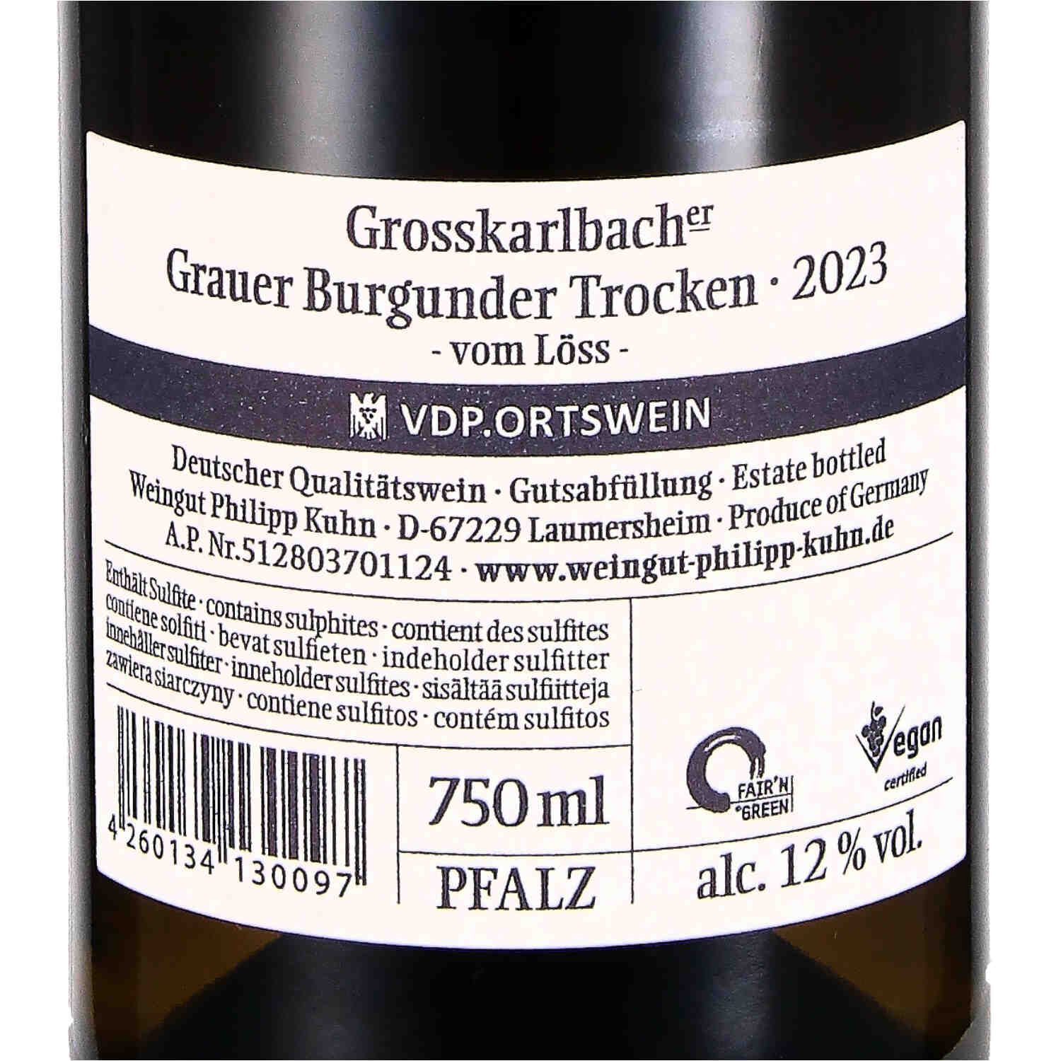 Grauer Burgunder "Vom Löss" VDP.Ortswein 2023