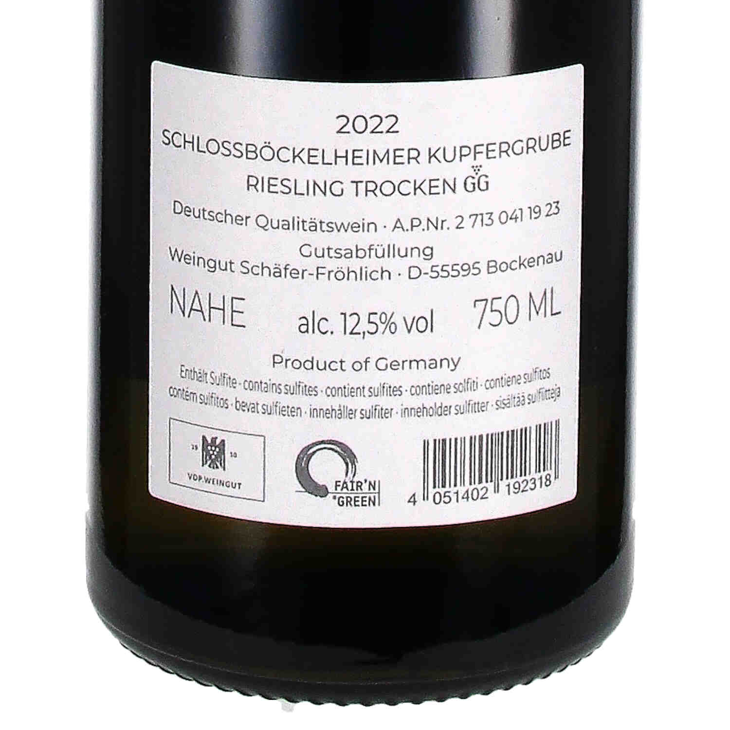 Kupfergrube Riesling Grosses Gewächs  2022 QW