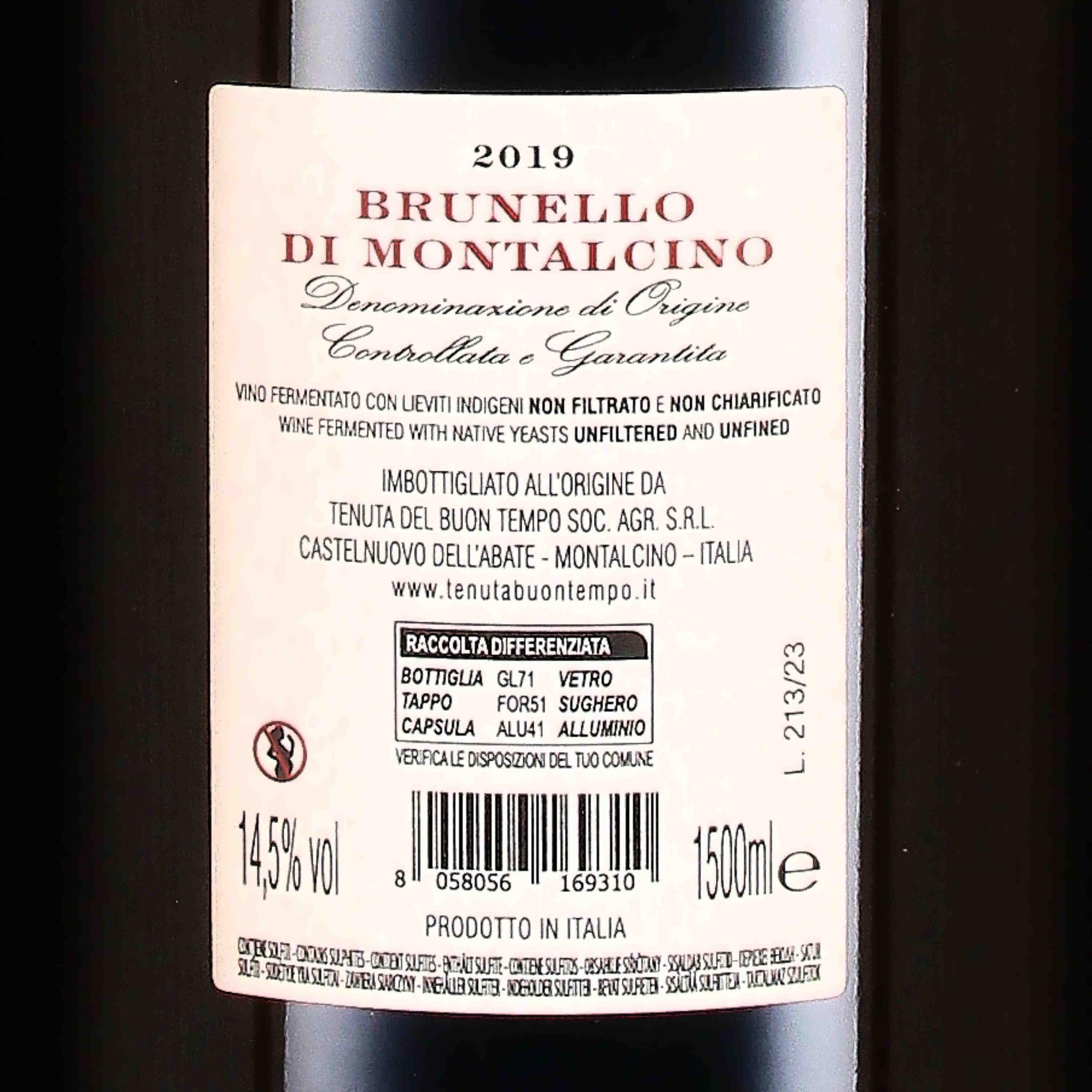 Brunello di Montalcino DOCG 2019- Magnum