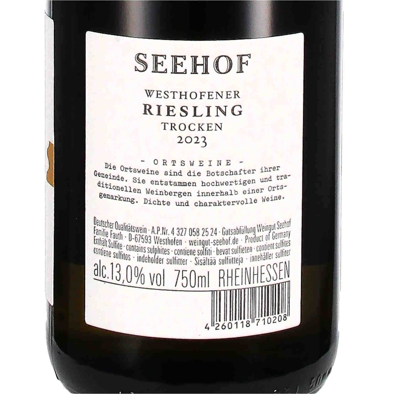 Riesling Vom Kalkstein trocken 2023, Qw