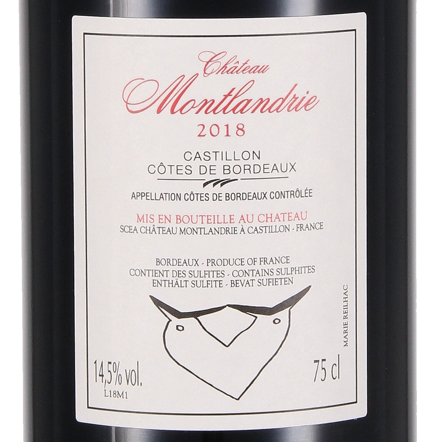 Château Montlandrie Castillon Côtes de Bordeaux AOC 2018
