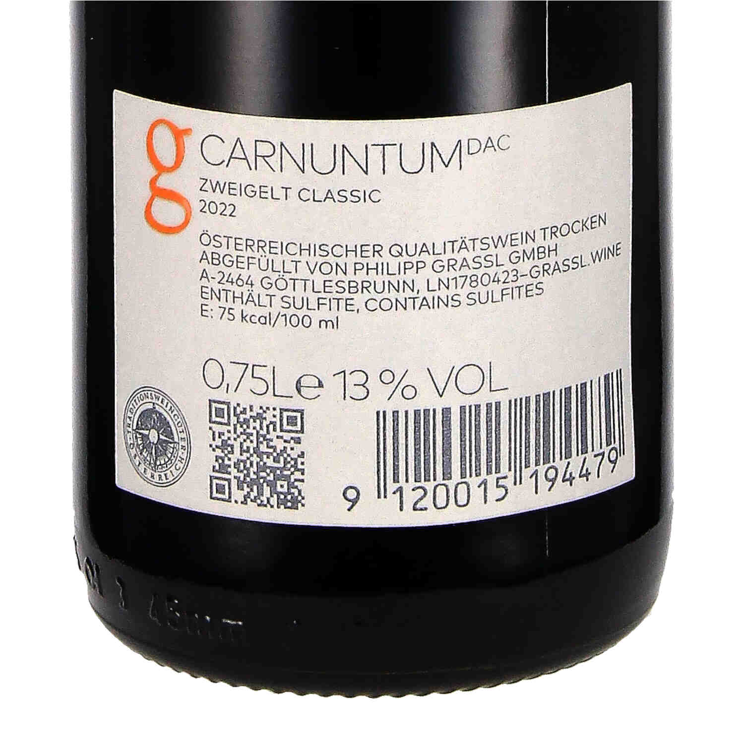 Zweigelt Classic Carnuntum DAC 2022, Qw