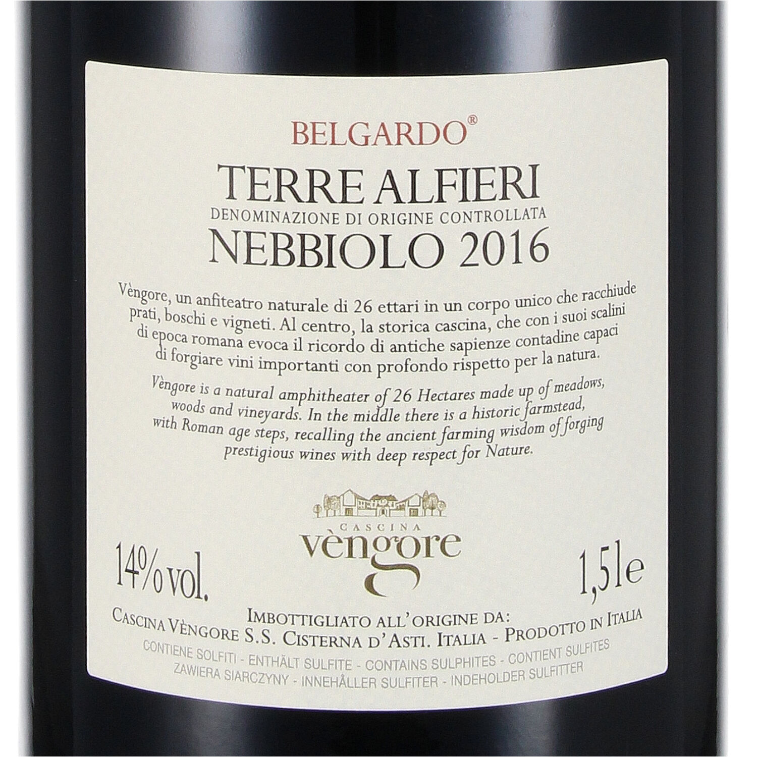 Belgardo Neb(bio)lo Terre Alfieri DOC 2016 (bio) - Magnum