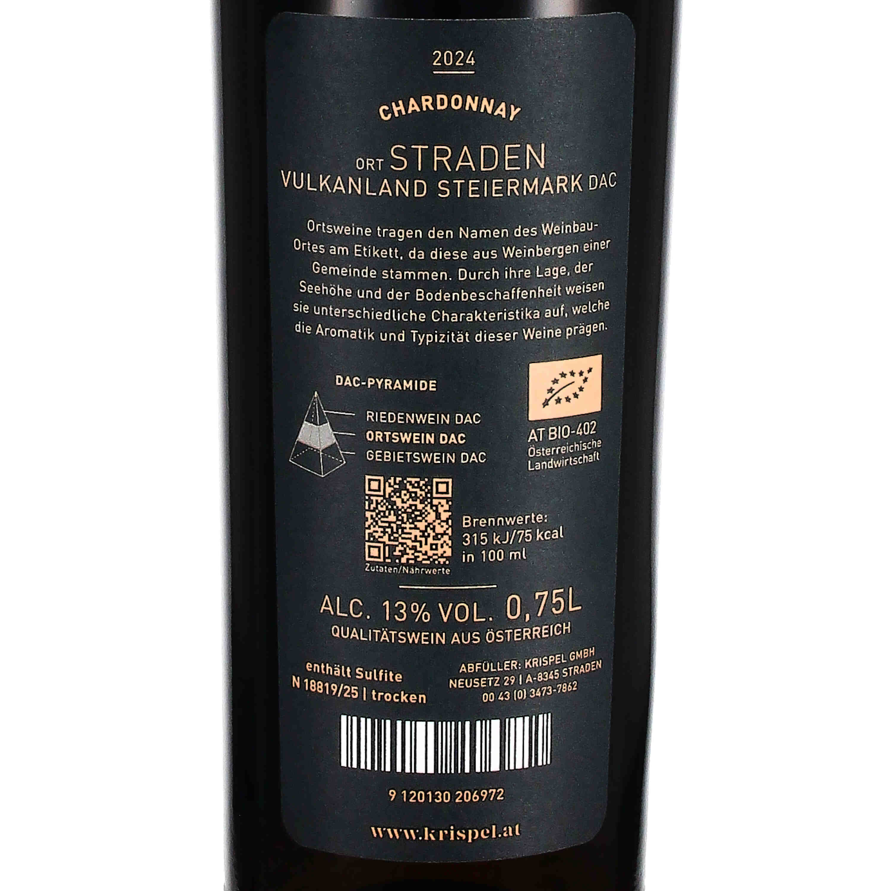 Chardonnay  Straden Vulkanland Steiermark DAC 2024 (bio)