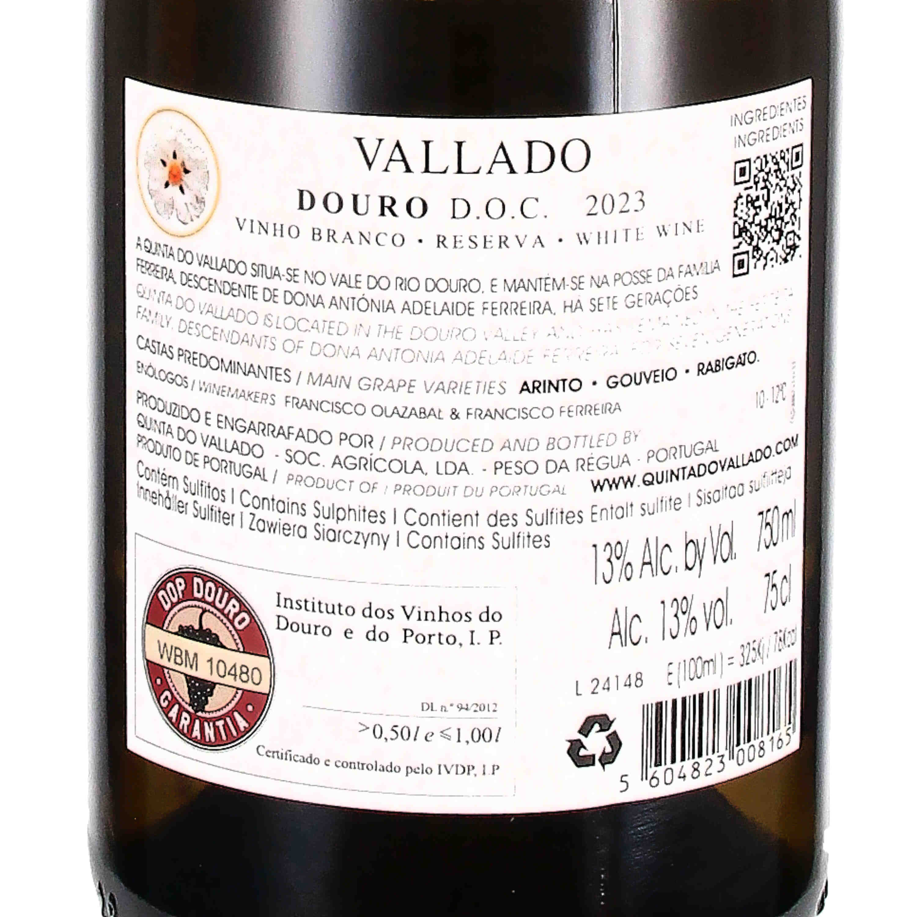 Quinta do Vallado Douro Reserva branco DOC 2023