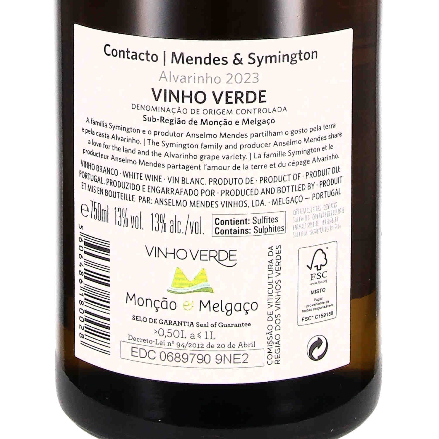 Contacto Alvarinho DOC Vinho Verde 2023