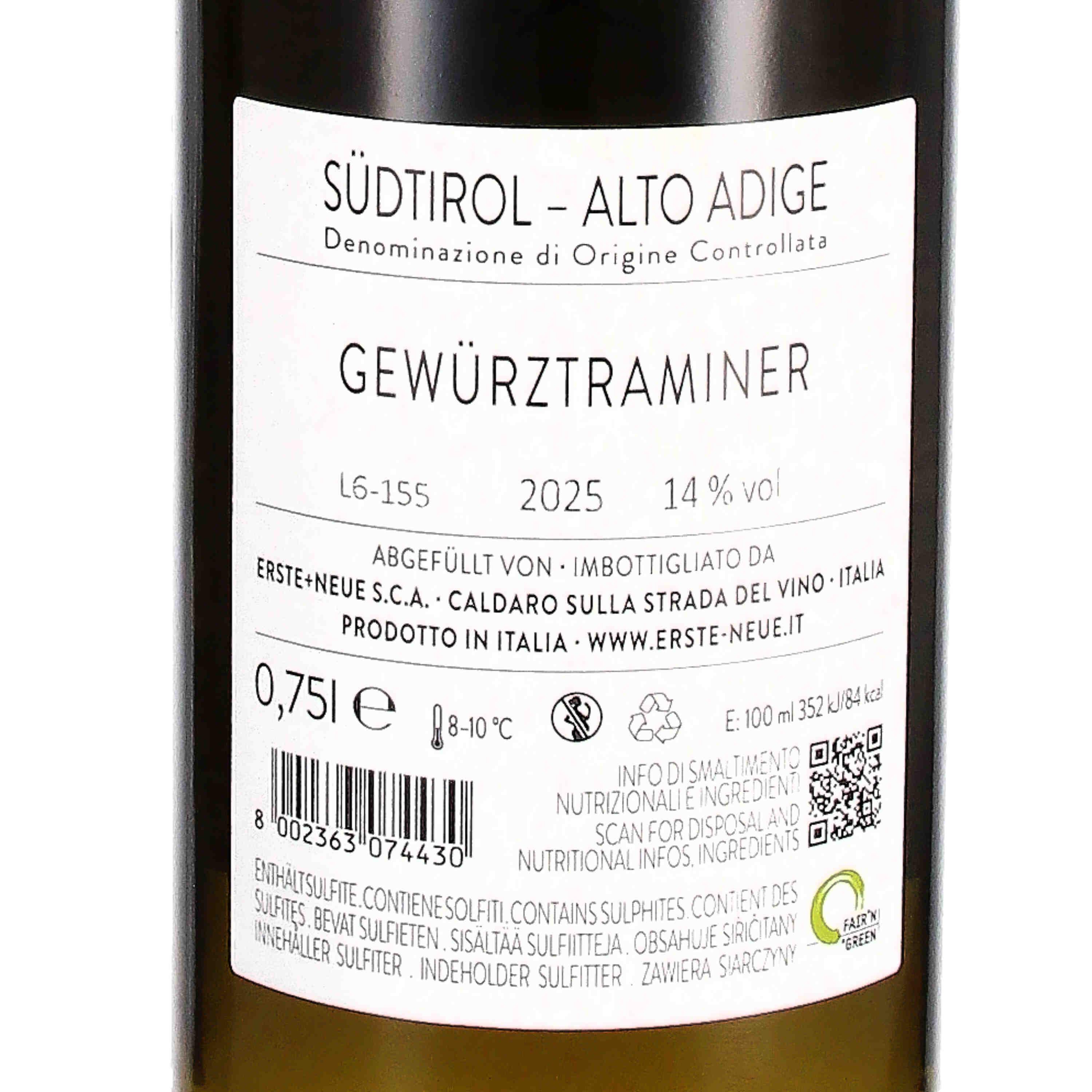 Gewürztraminer Südtirol DOC 2025