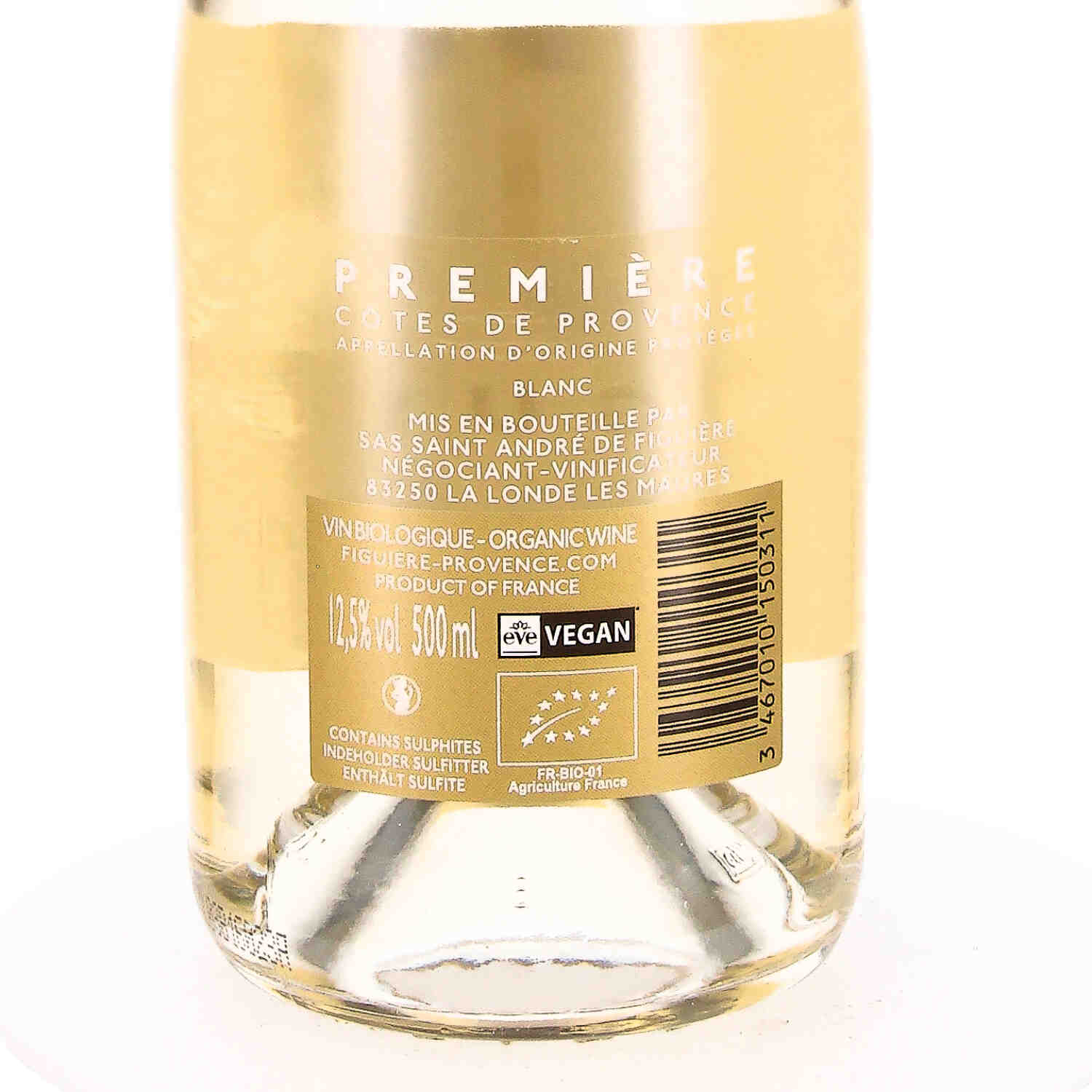 Première de Figuière blanc AOP Côtes de Provence  2023 (bio) - halber Liter