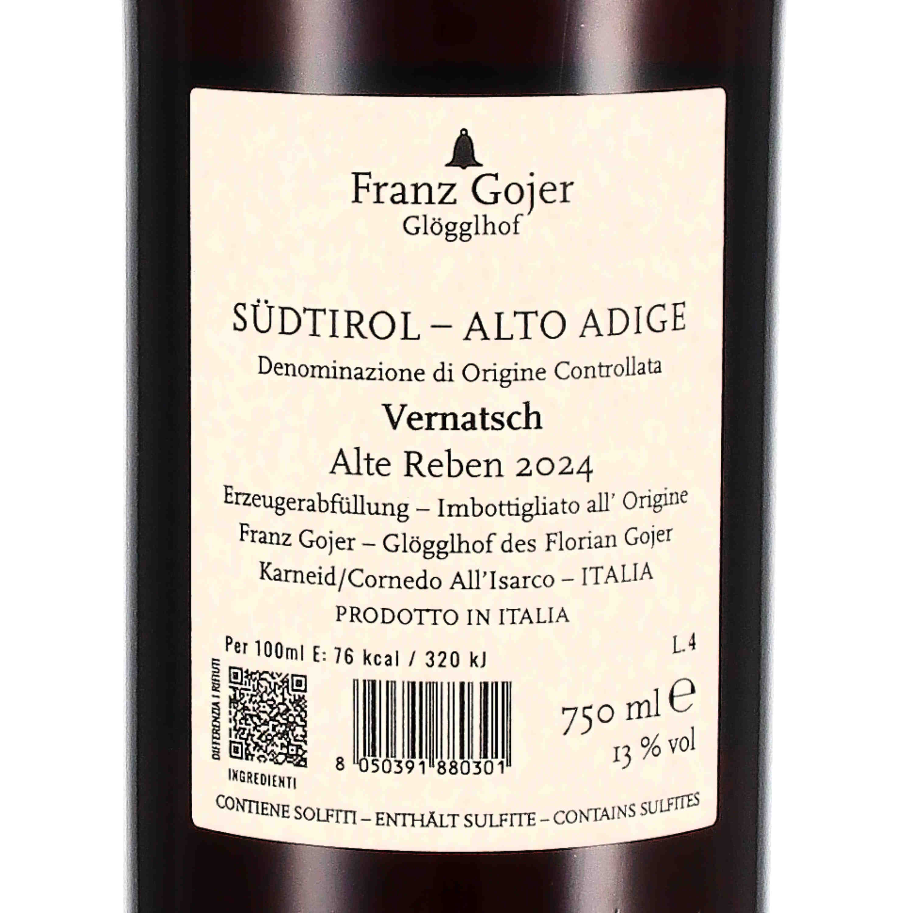Vernatsch Alte Reben Südtirol DOC 2024