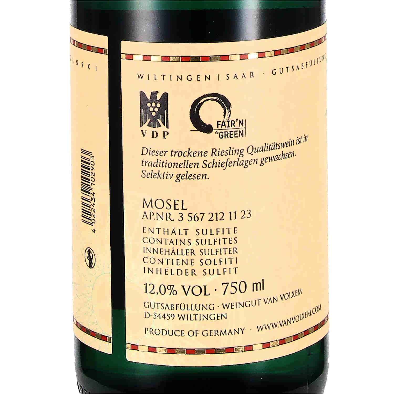 Schiefer Riesling 2022, Qw