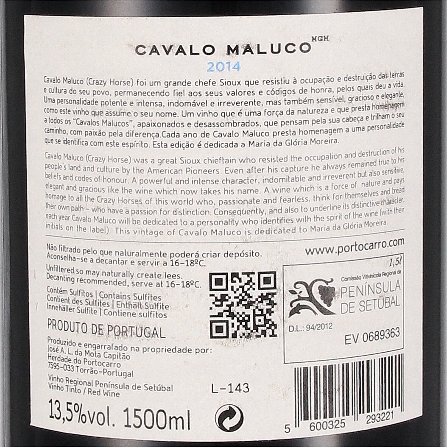 Cavalo Maluco 2014 D.O. Península de Setúbal - Magnum