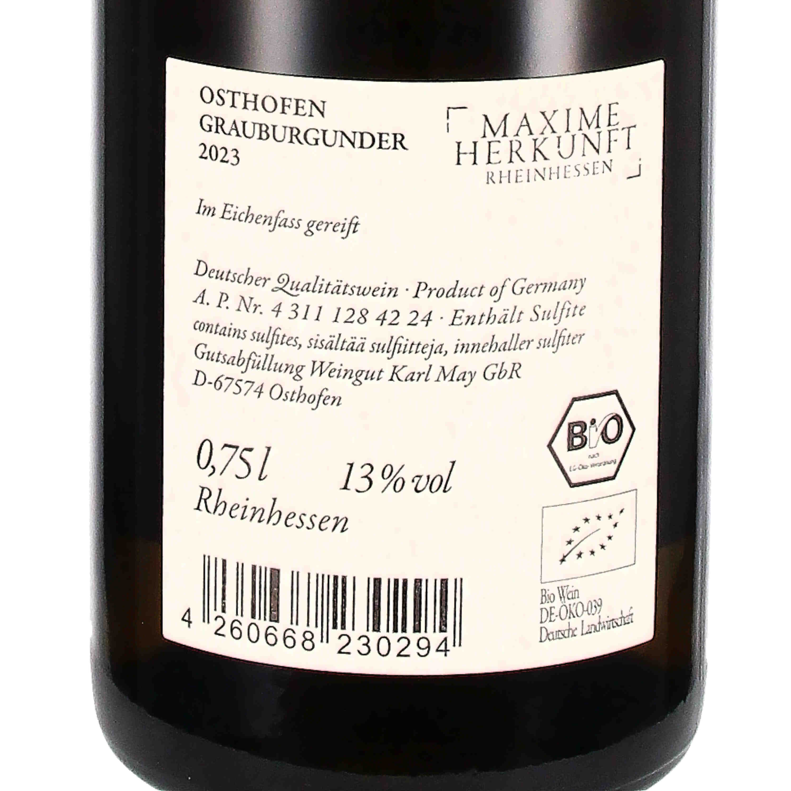 Osthofener Grauburgunder 2023 QW (bio)