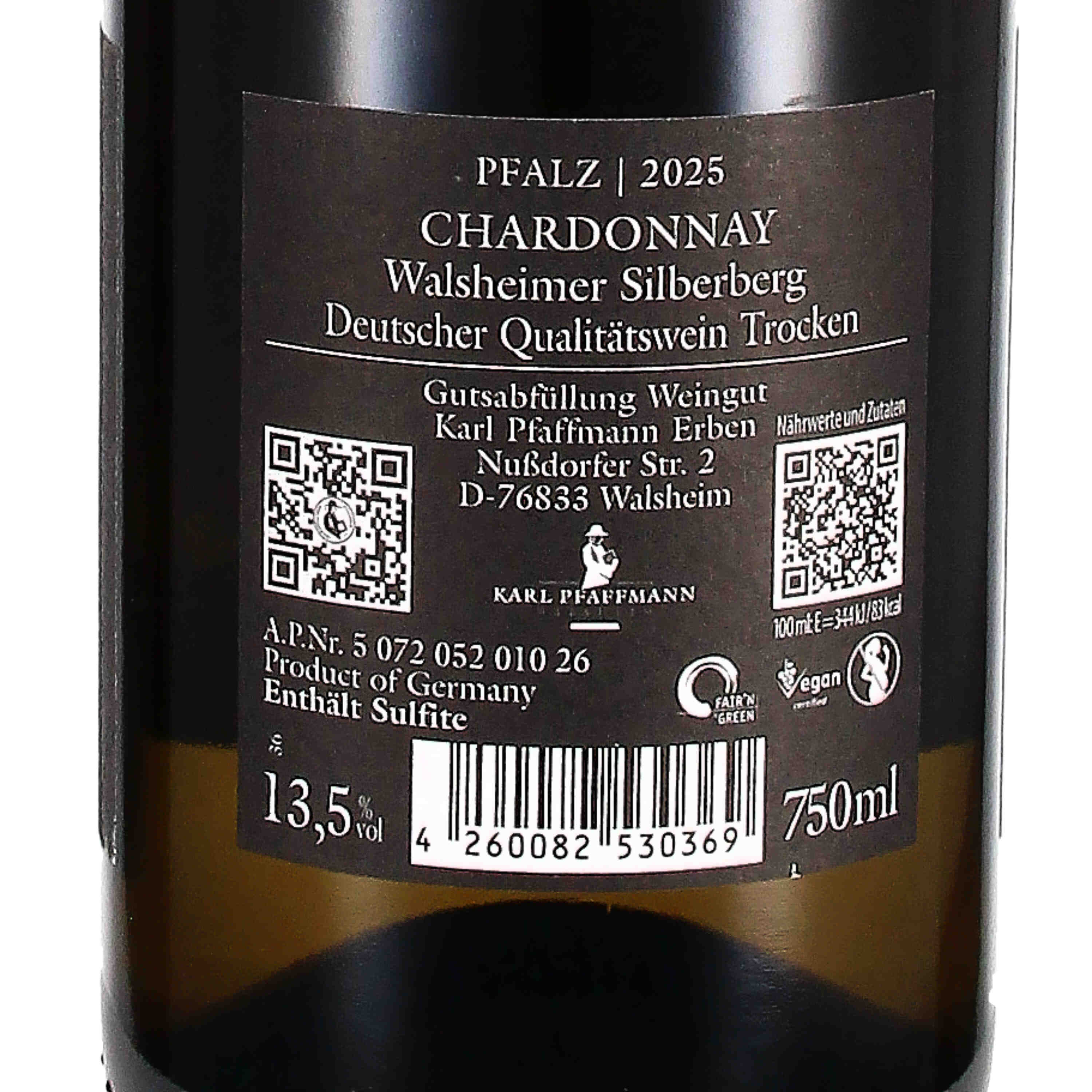 Chardonnay Selection trocken Walsheimer Silberberg 2025, QW