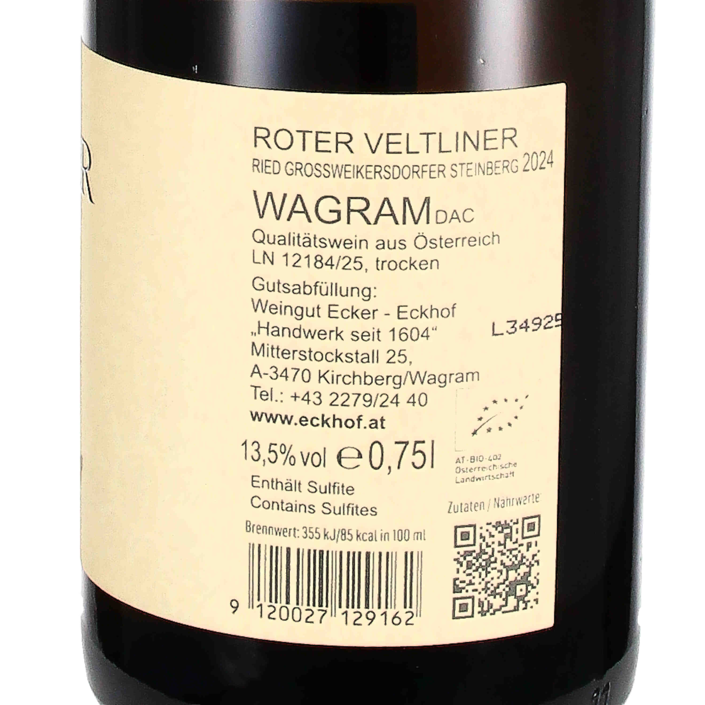 Roter Veltliner Steinberg 2024 (bio)