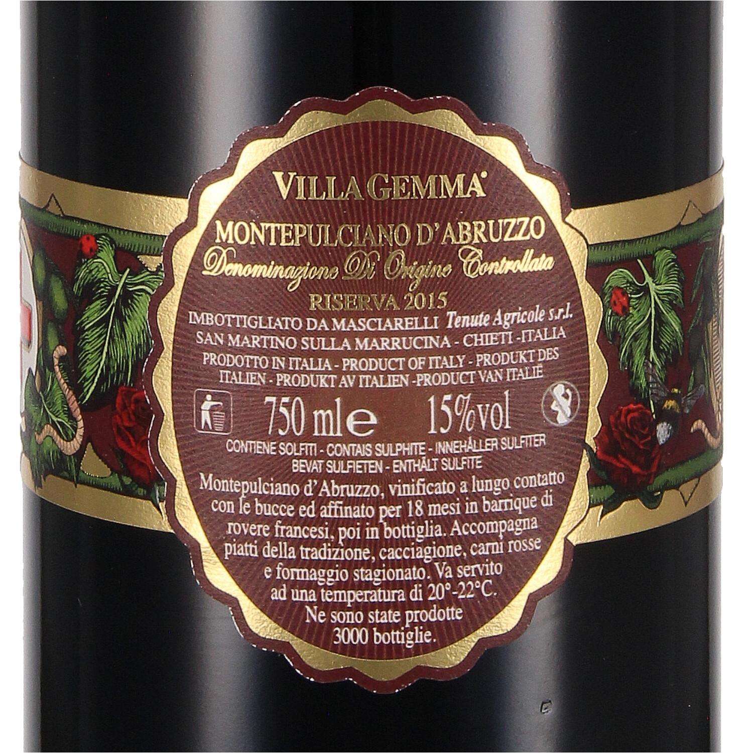 Villa Gemma Montepulciano d´Abruzzo Riserva DOC 2015