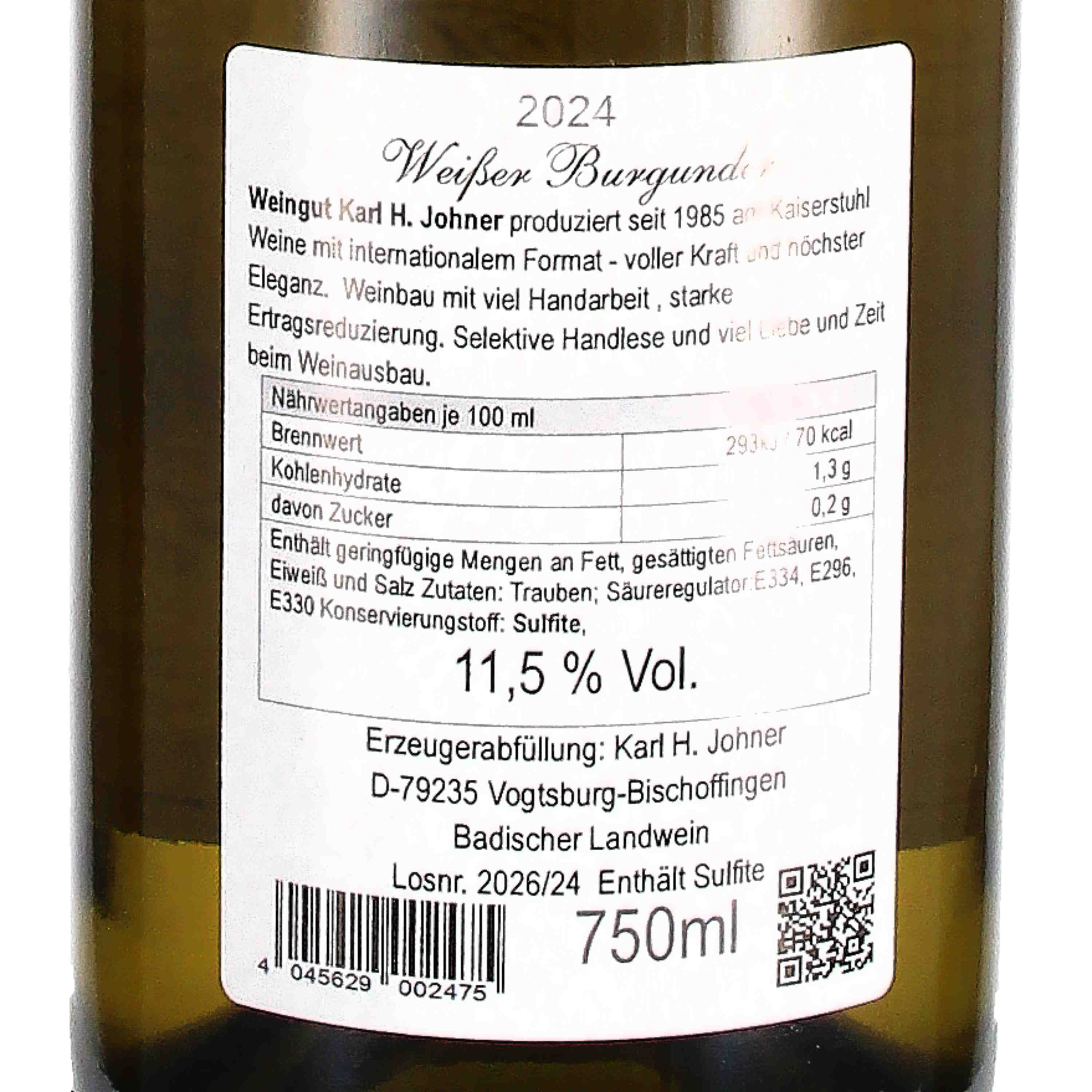 Weißer Burgunder 2024
