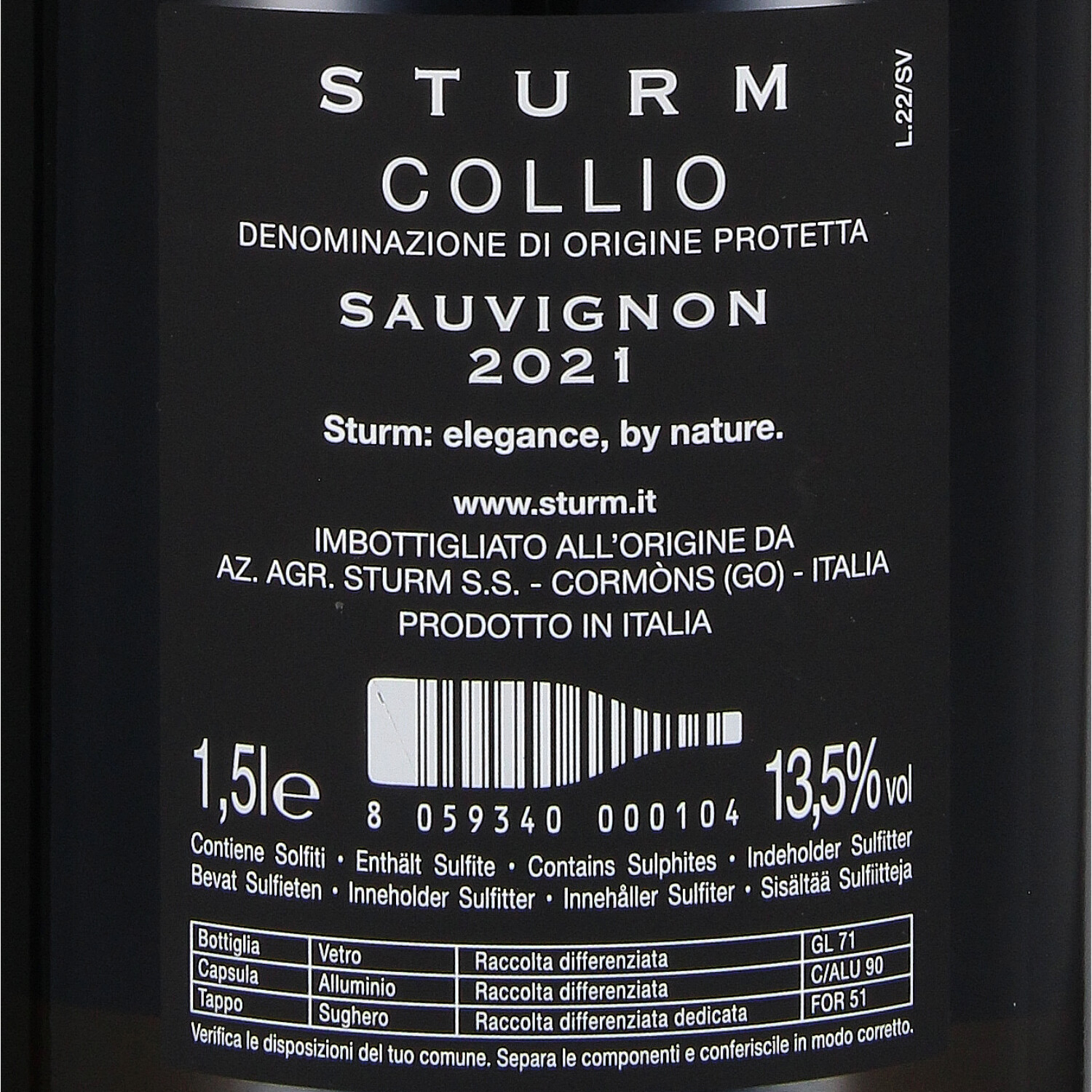 Sauvignon DOC Collio 2021 - Magnum