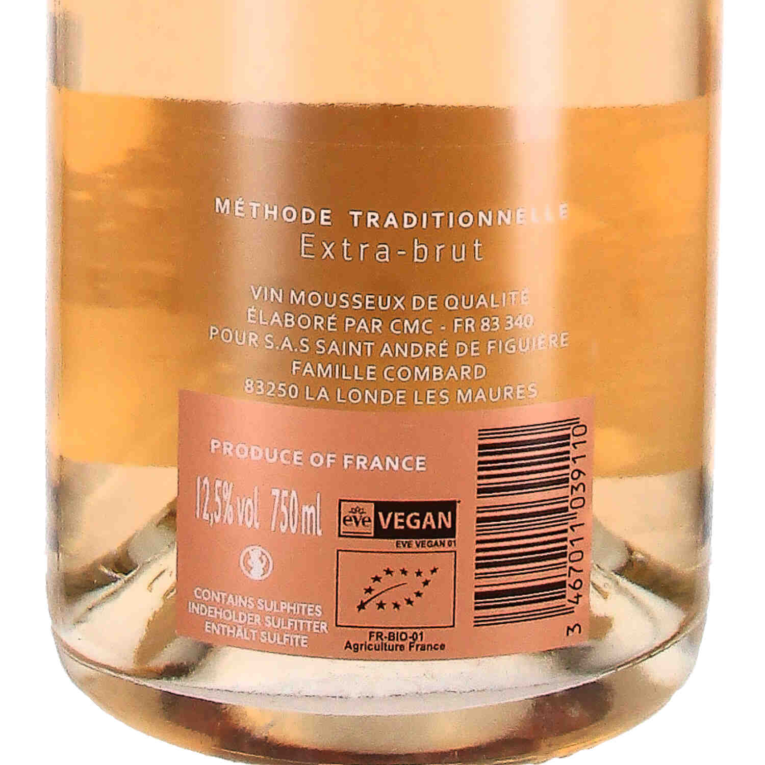 Atmosphère Provence Rosé Extra brut Méthode Traditionelle 2021 (bio)