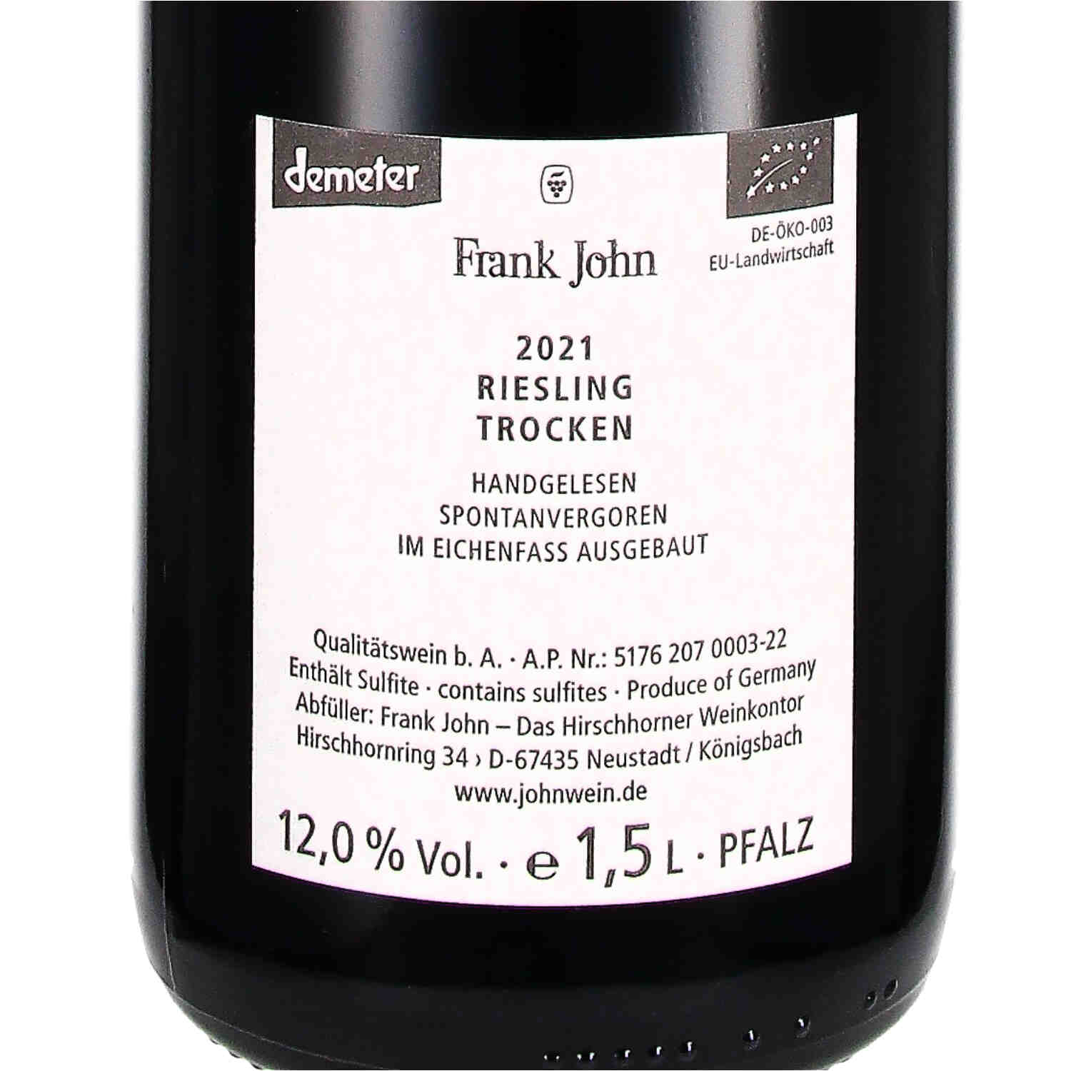 Riesling Buntsandstein 2023 - Magnum (bio)