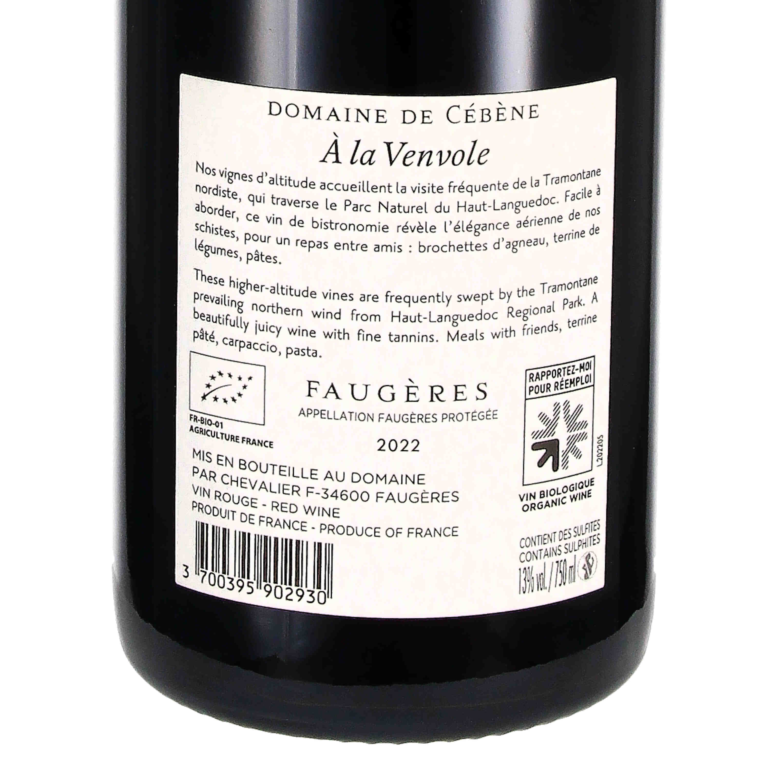 À la Venvole AOP Faugères 2022 (bio)